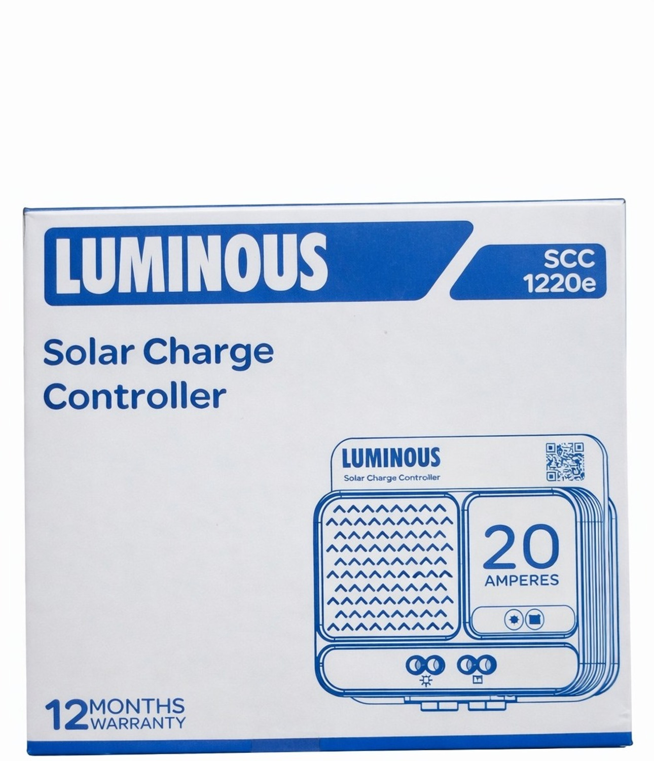 Image of Rgtas Luminous Solar Charge Controller (20A, Blue) SCC1220e, 12 /24V, PWM Solar Charge Controller