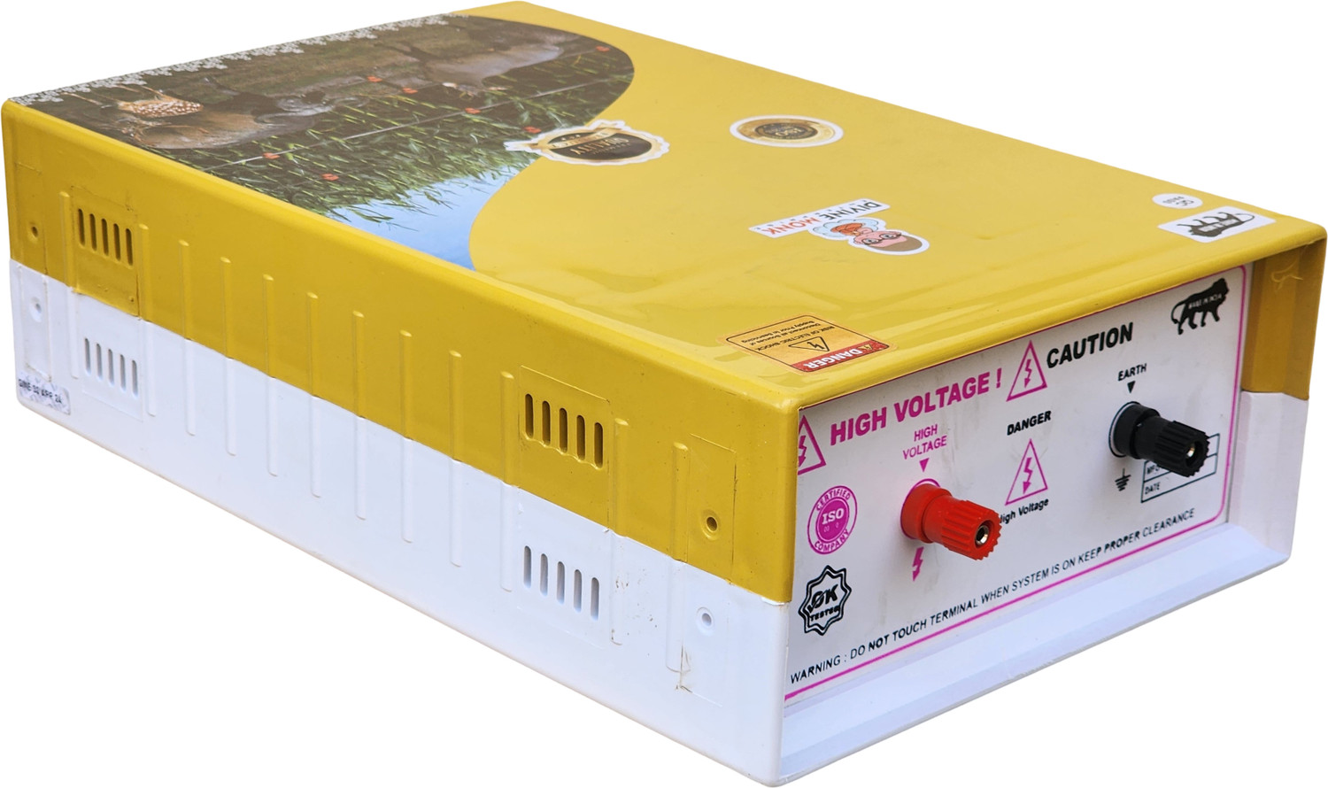 Image of DIVINEMONK zatka machine acdc for farm solar fence guard 90 acre area covered MPPT Solar Charge Controller
