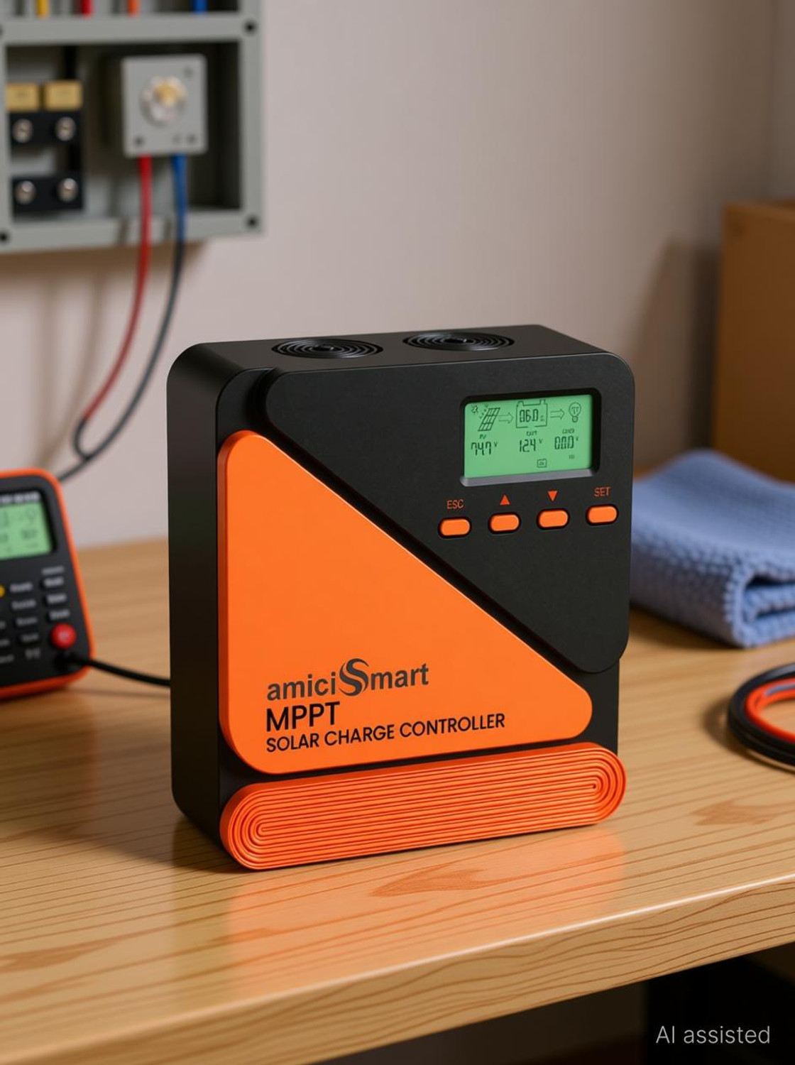 Image of amiciSmart True MPPT Solar Charge Controller, 98% Efficiency Lithium Battery(60A) MPPT Solar Charge Controller
