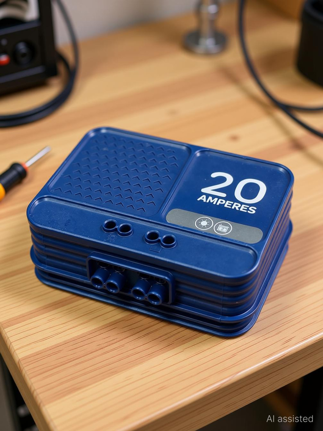 Image of Rgtas Luminous Solar Charge Controller (20A, Blue) SCC1220e, 12 /24V, PWM Solar Charge Controller