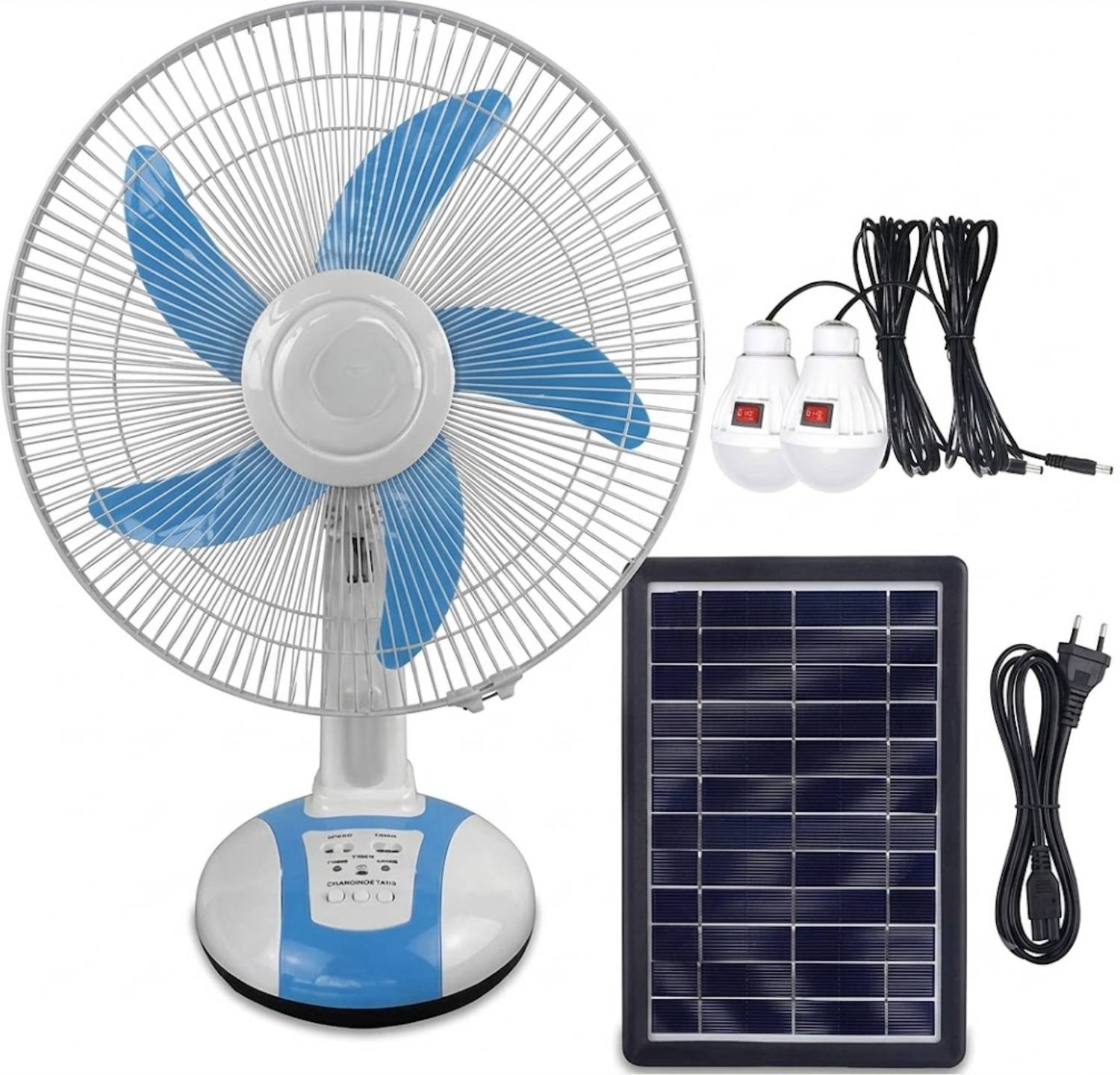 DRUMSTONE Table Solar Fan Set - Image 1