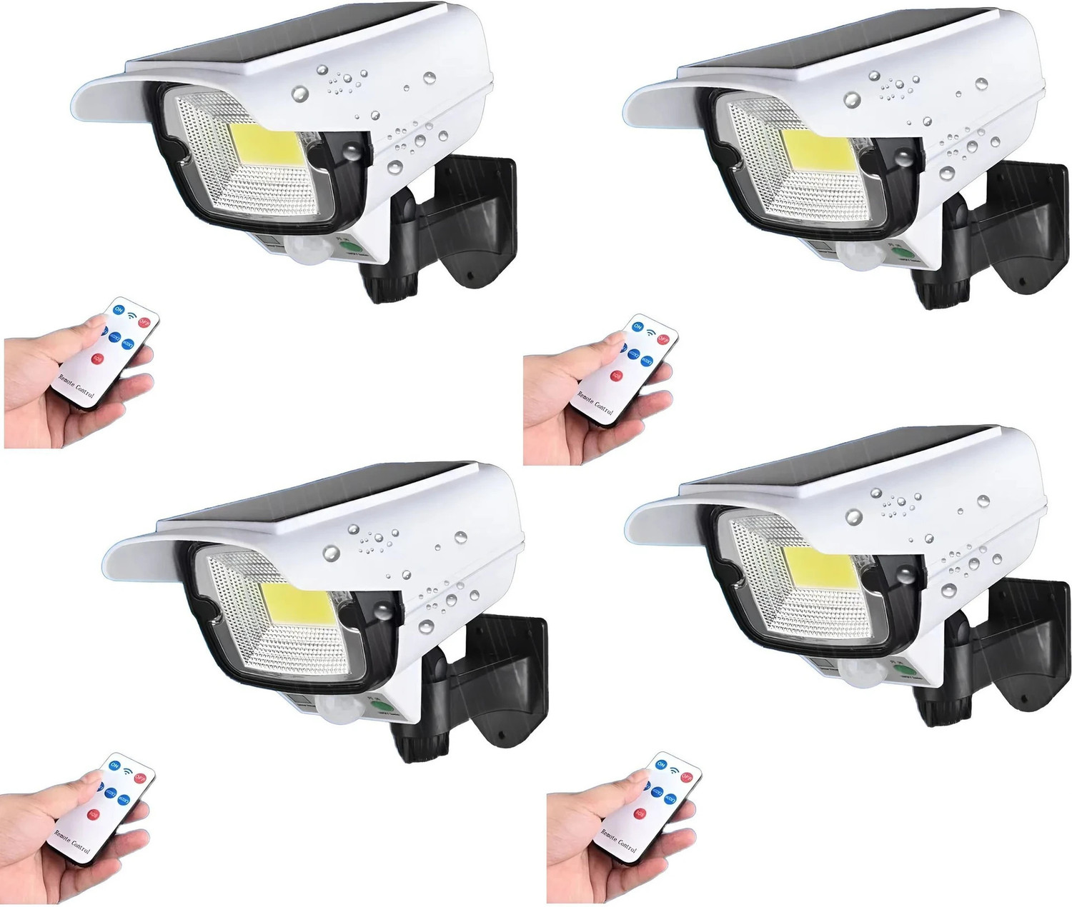 Image of QXORE Motion Sensor Lamp Security Motion Sensor Solar Light For Home,Garden Solar Light Set