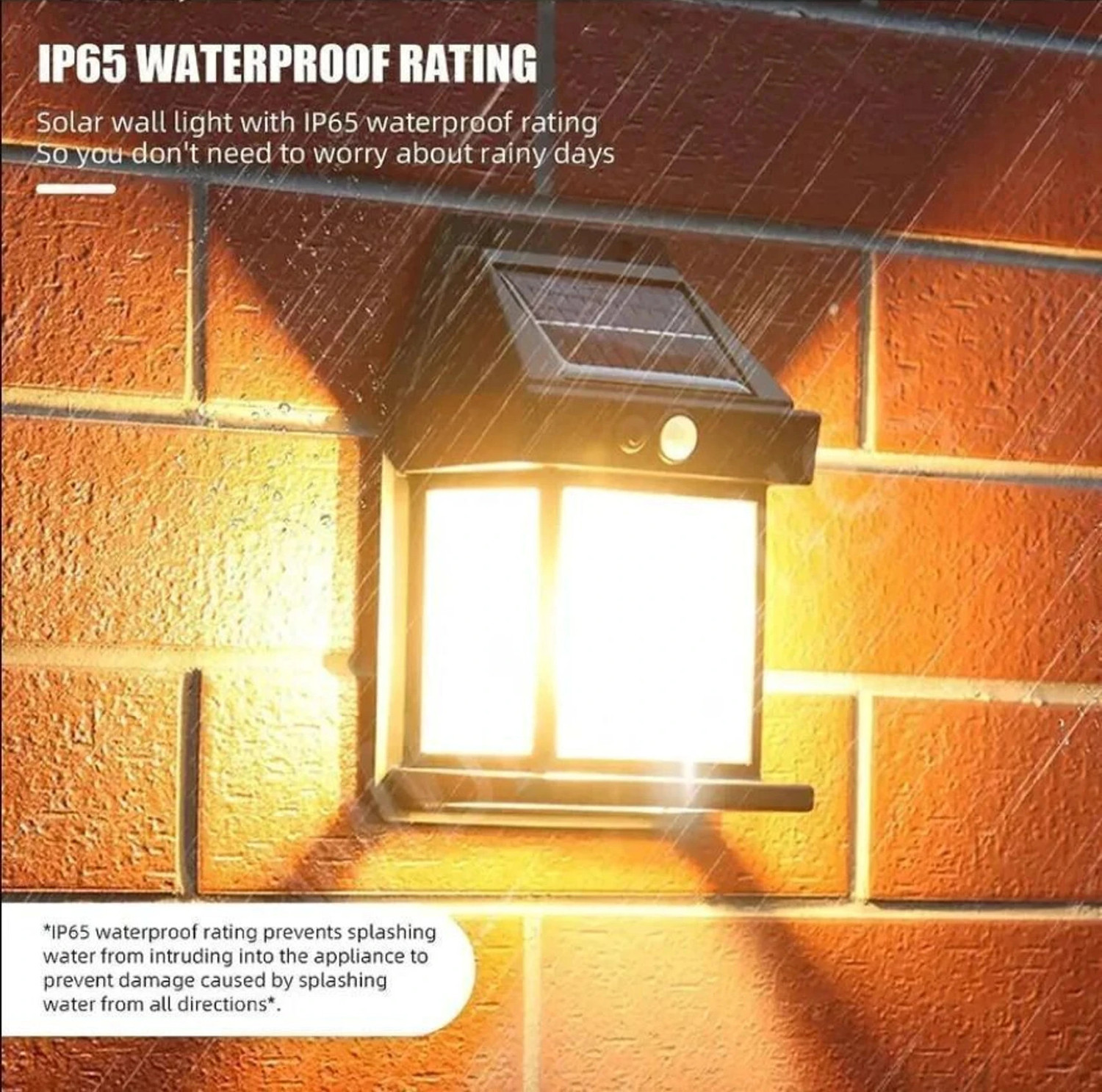 Image of QARB Solar Motion Sensor Light | Waterproof | Auto ON /OFF | Garden, Home & Gate Solar Light Set
