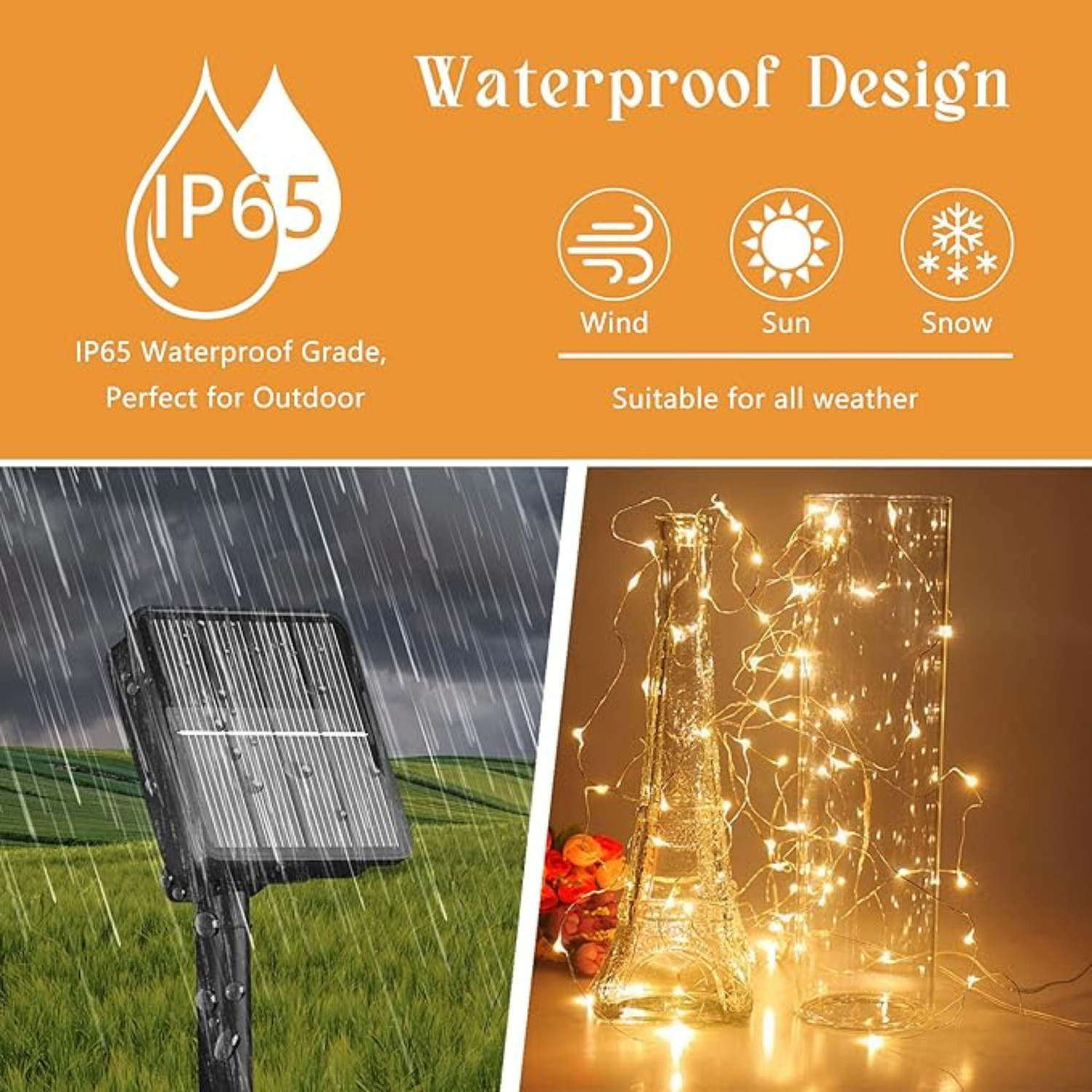 Image of XERGY Solar Fairy String Lights Outdoor, 79Ft 240 LED with 1200mAh Inbuilt Rechargeable Batter IP65 Waterproof 8 Modes Copper Wire for Garden Yard Patio Christmas Tree Home Party Outdoor Decorative Solar Light Set