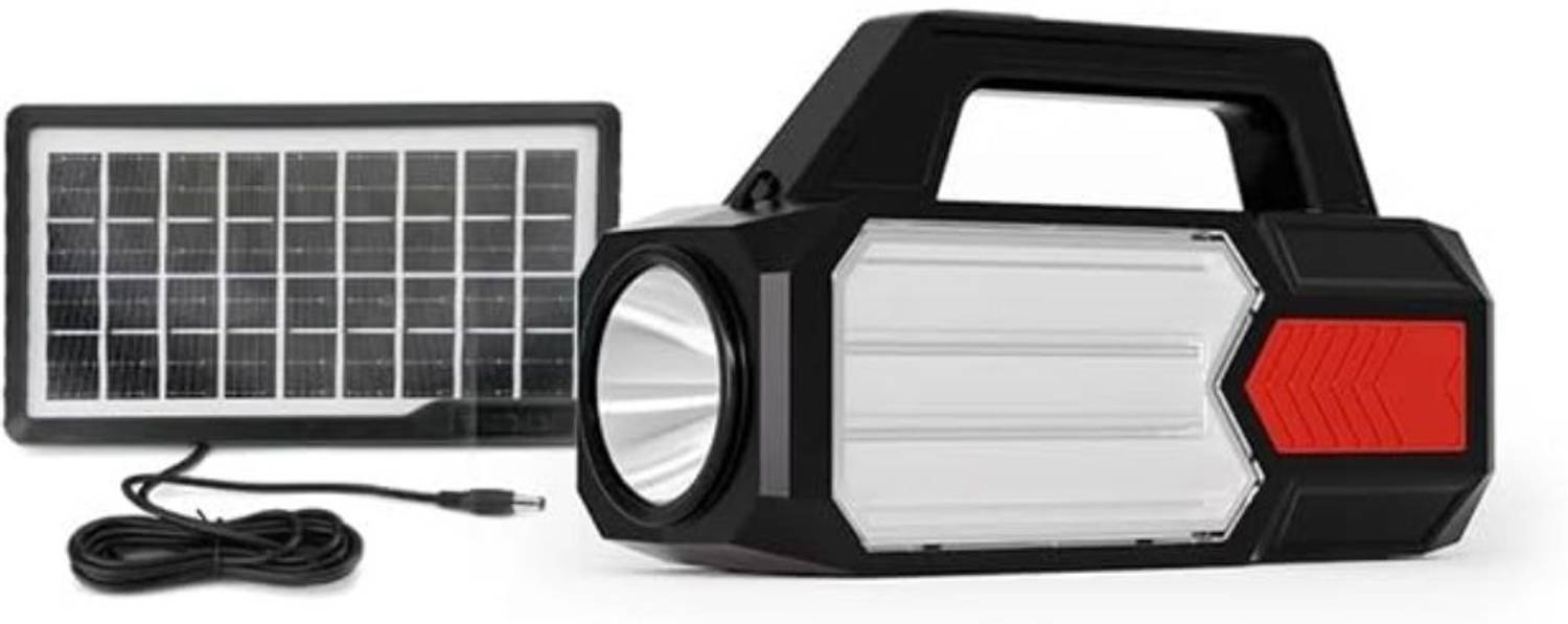 Adiohub Solar Chargeable Inverter Light Set With Study Lamp + 3 Bulb 1 USB Port Torch Solar Light Set