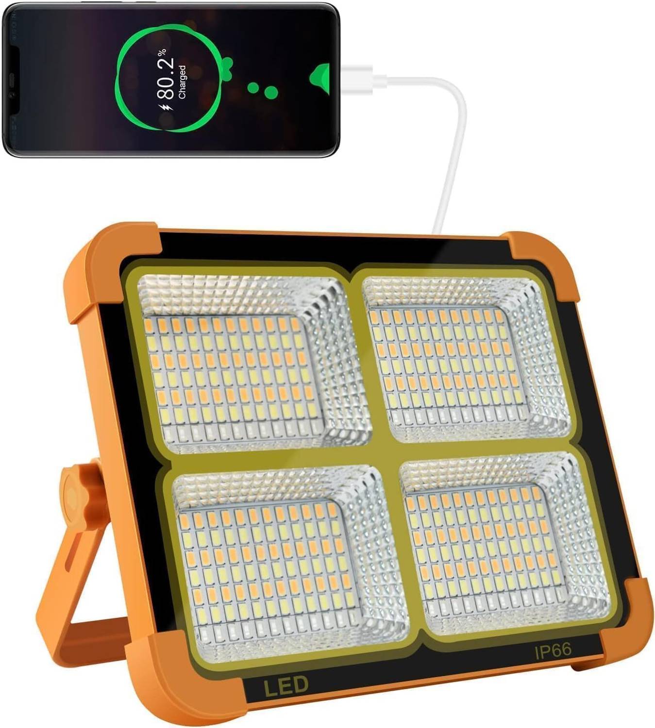 CREZORA LED work light rechargeable- BUYERZONE 4 Night Lamp (7 cm