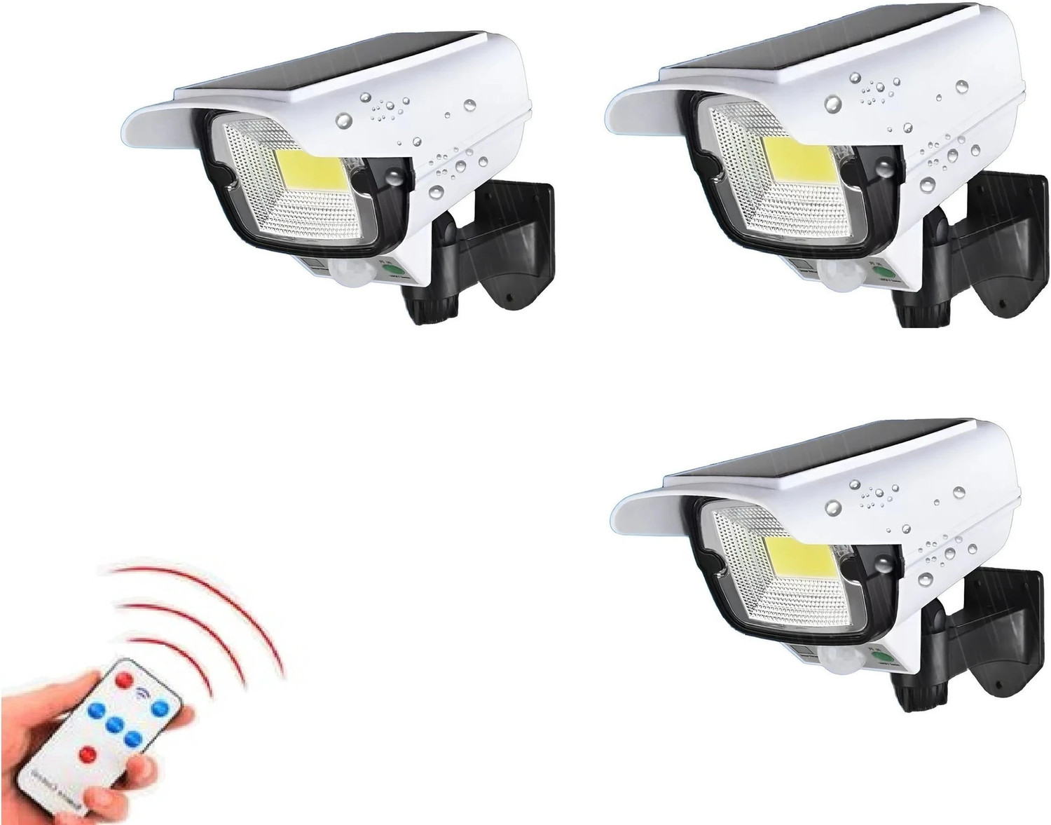 Image of QXORE Motion Sensor Lamp Security Motion Sensor Solar Light For Home,Garden Solar Light Set