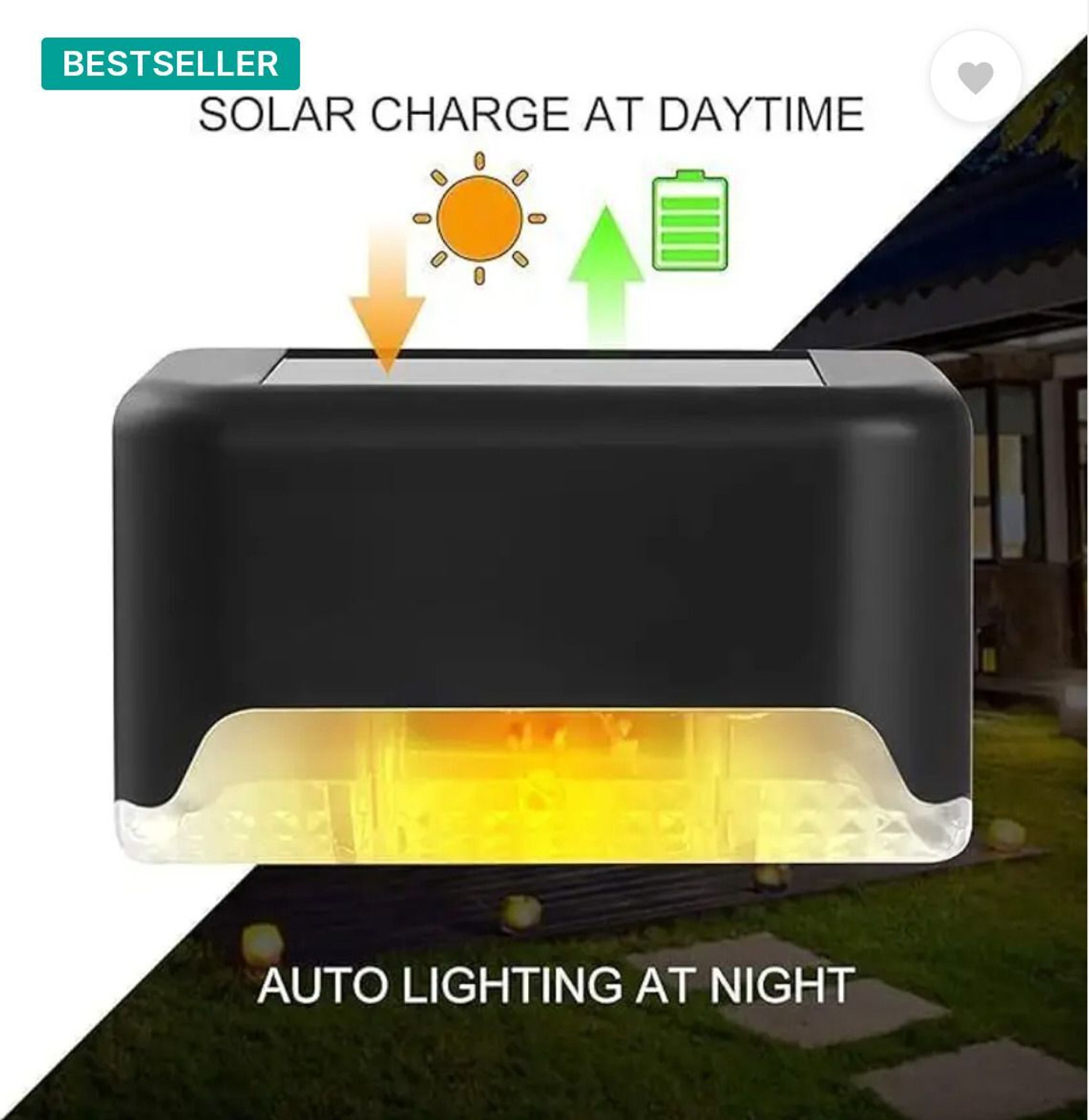 Image of NAFCO Zrl2 Solar Light Set (Wall Mounted Pack of 8)