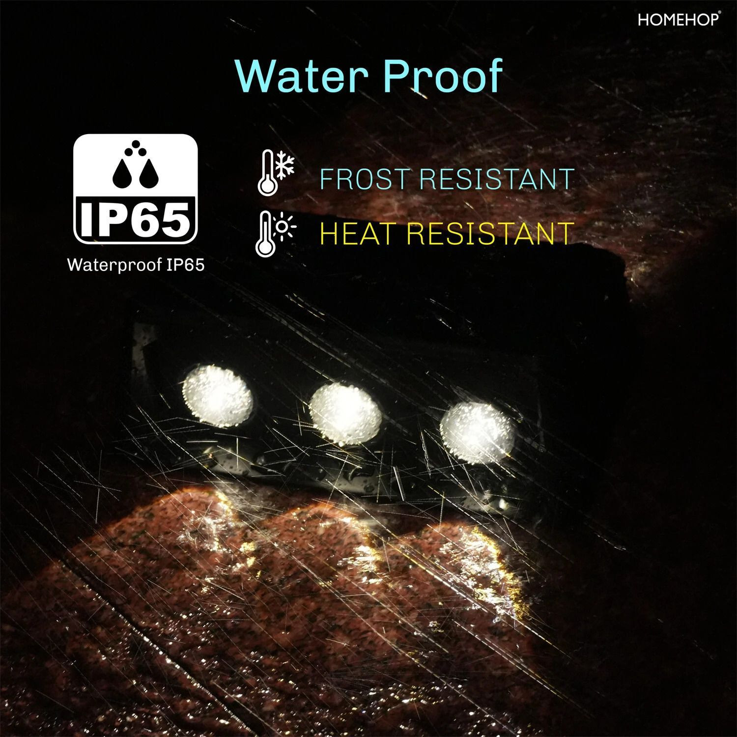 Image of Homehop Solar LED Wall Light Waterproof Outdoor Lamp for Home Garden Pathway Decoration Solar Light Set