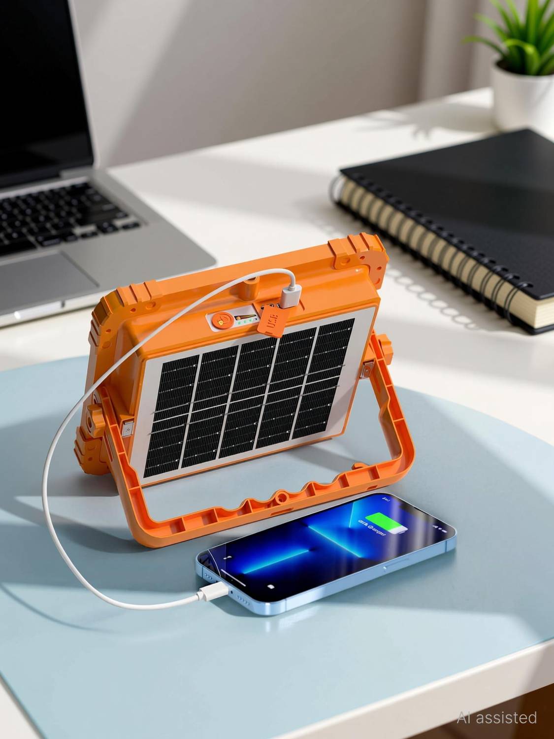 TECHEL PZT20 Solar and USB Charging Lamp - Image 1