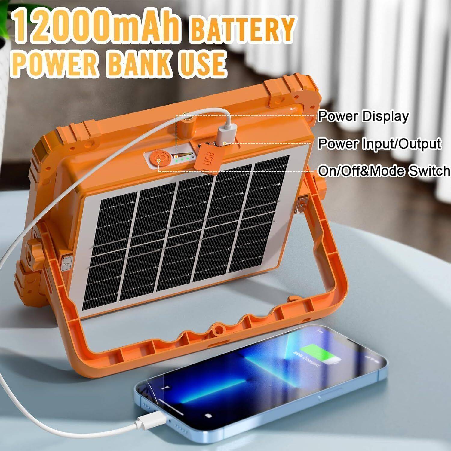TECHEL PZT20 Solar and USB Charging Lamp - Image 4