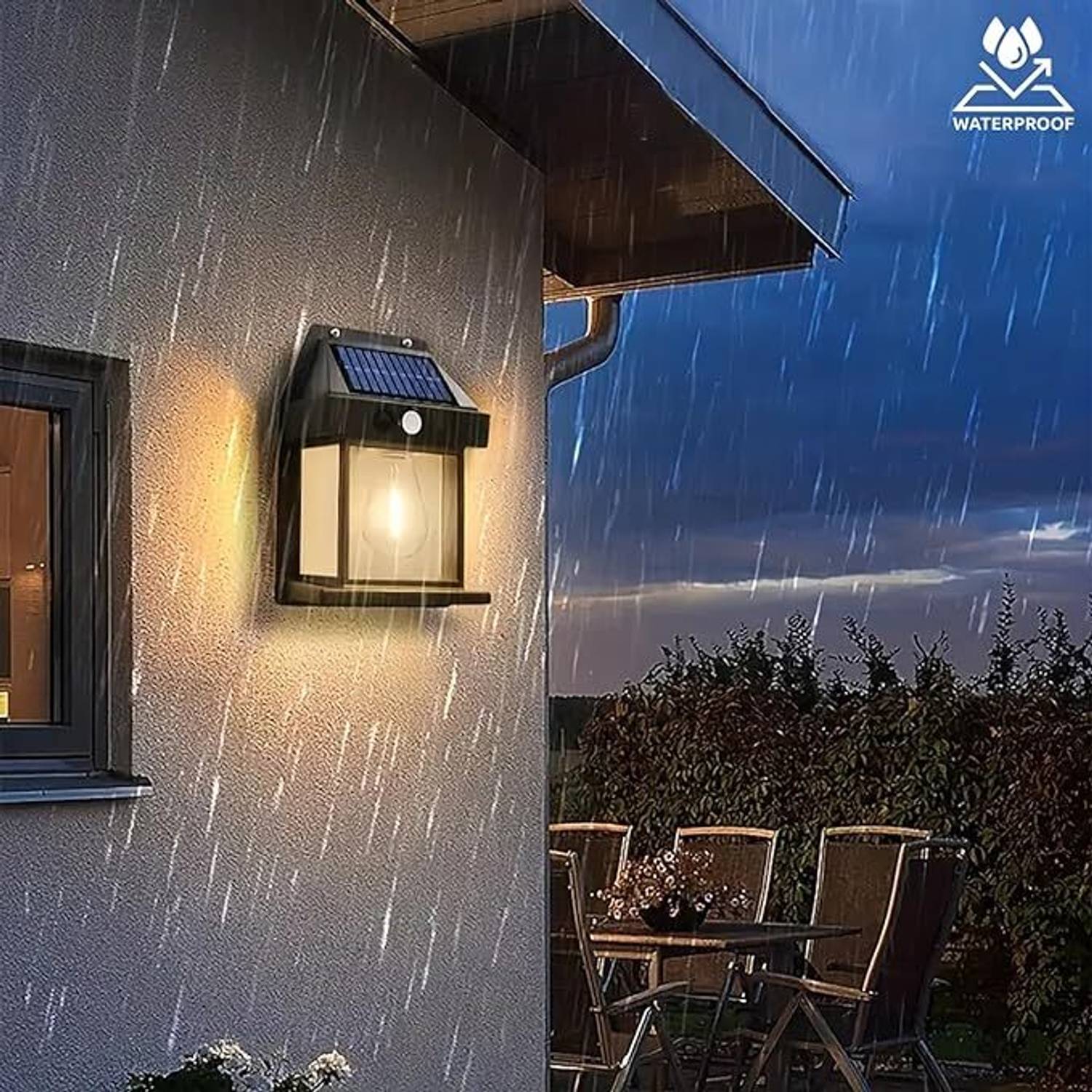 ACARDO Solar lamp Wallchiere Wall Lamp With Bulb
