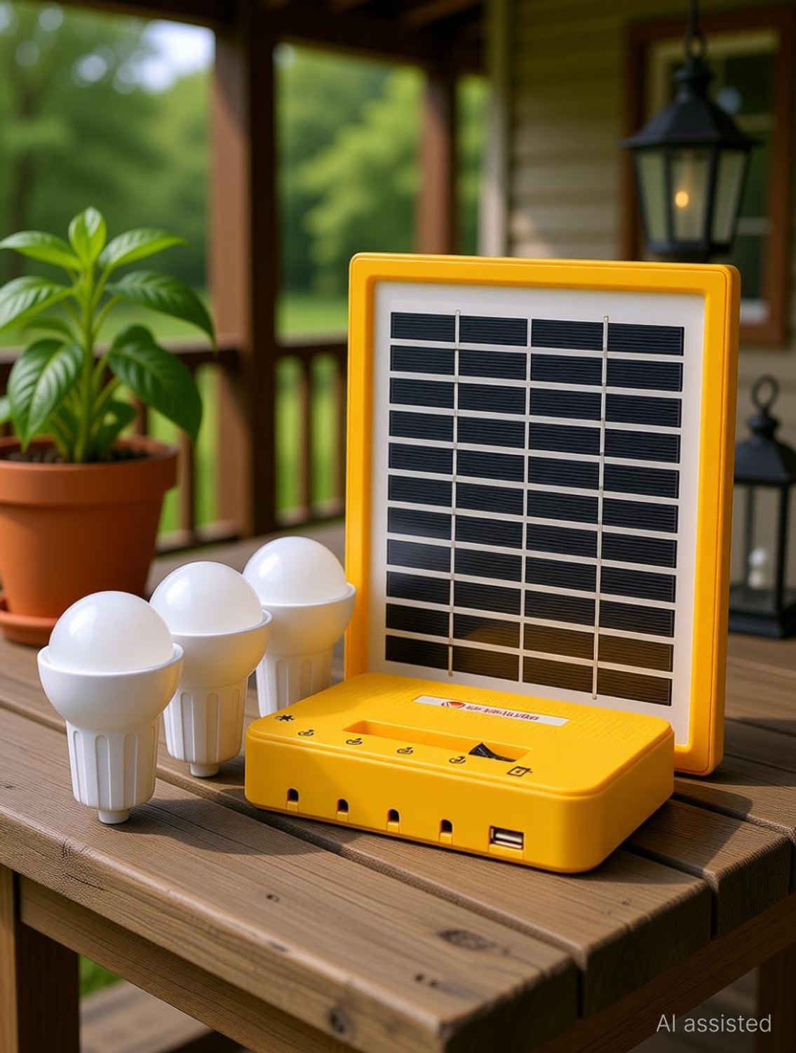 Image of Agni Solar Home Lighting Kit 3 Solar Light Set