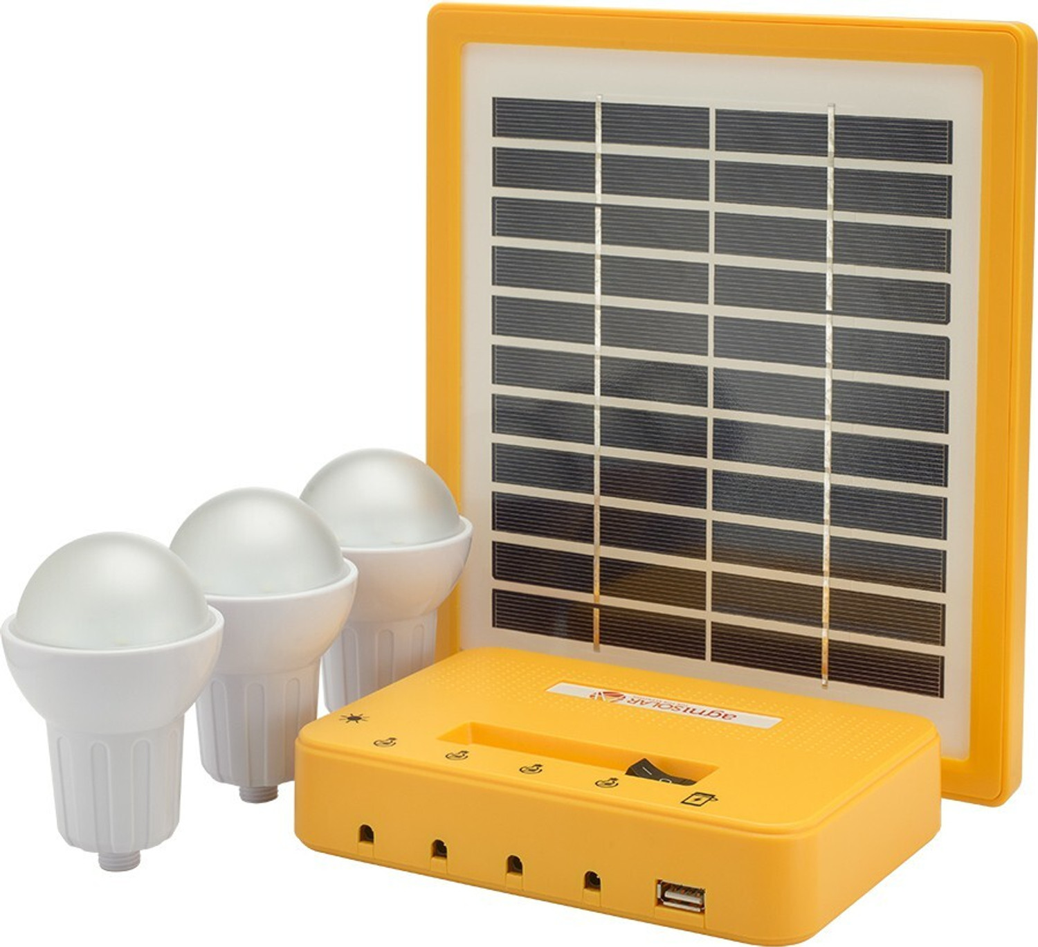 Image of Agni Solar Home Lighting Kit 3 Solar Light Set