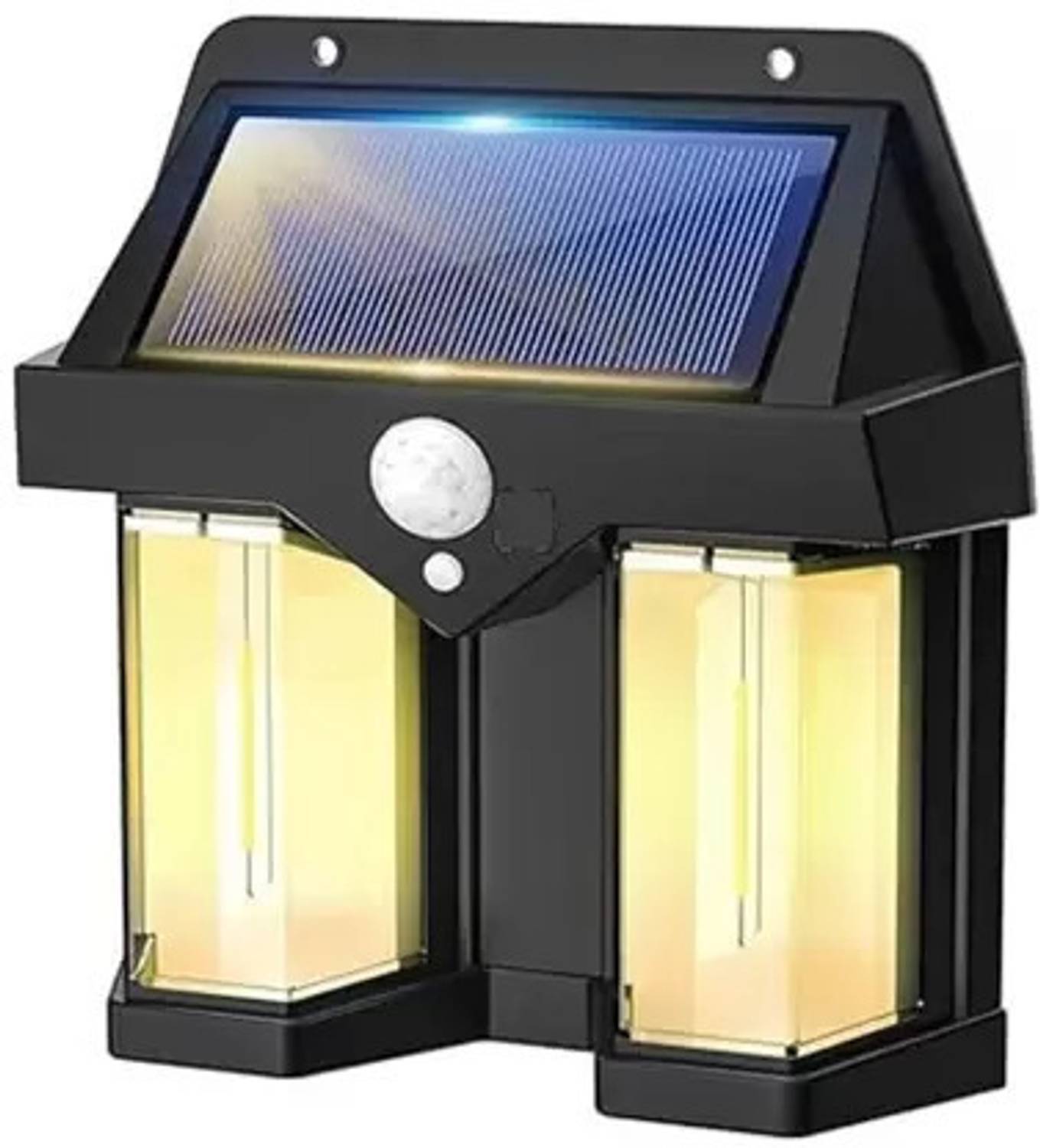 CANDLE 2 Led Solar Human body Induction,3 Modes,Water Proof Wall Lamp Solar Light Set