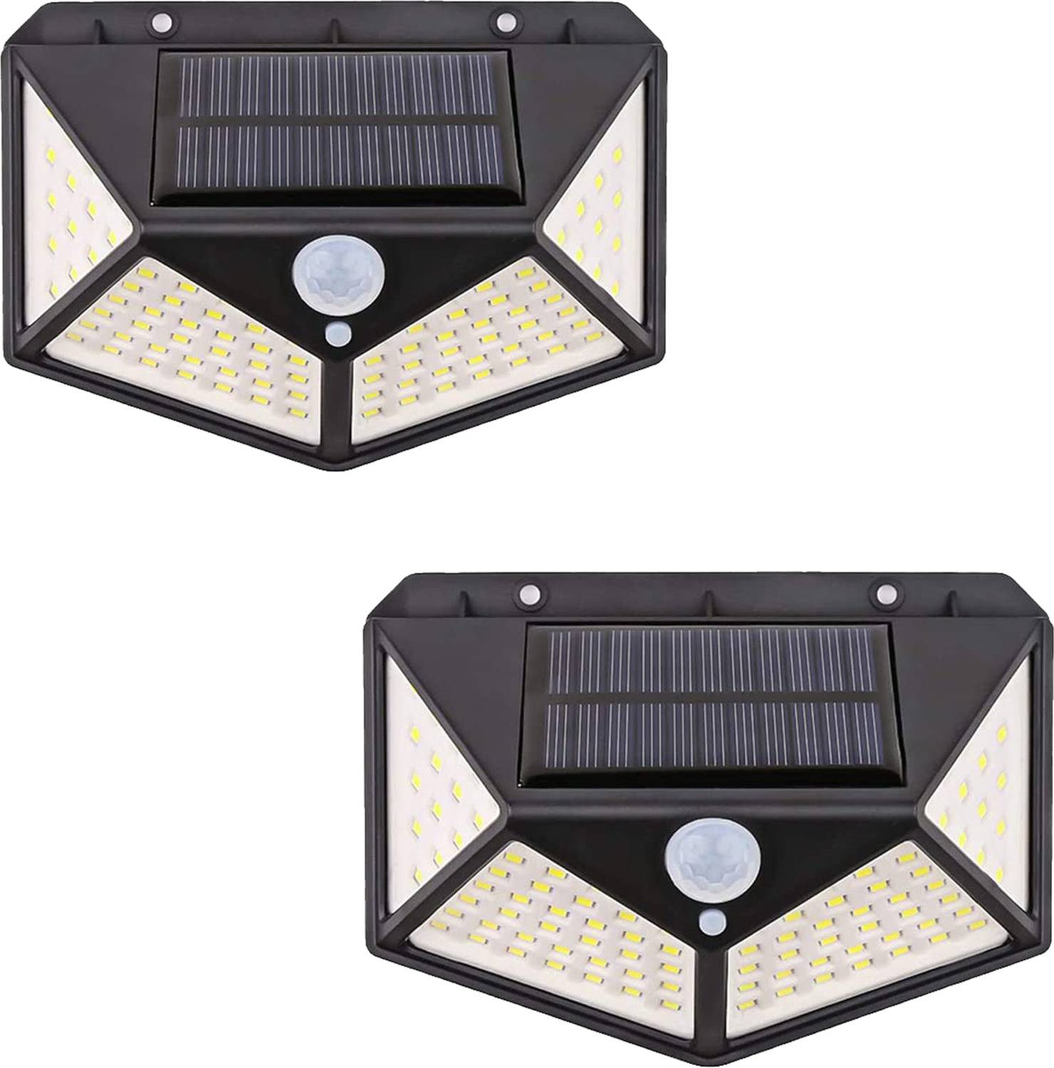 BRITSPEAR Automatic On/off Waterproof for Outdoor, Garden Wall Fence Farmhouse Solar Light Set