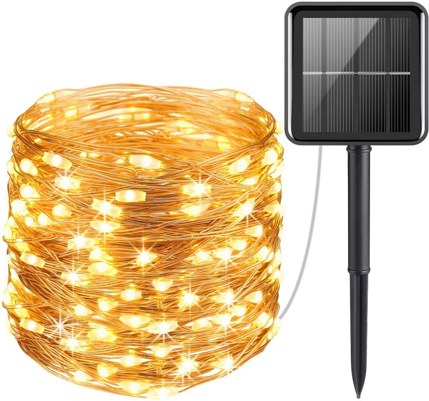 Image of XERGY Solar Fairy String Lights Outdoor, 79Ft 240 LED with 1200mAh Inbuilt Rechargeable Batter IP65 Waterproof 8 Modes Copper Wire for Garden Yard Patio Christmas Tree Home Party Outdoor Decorative Solar Light Set