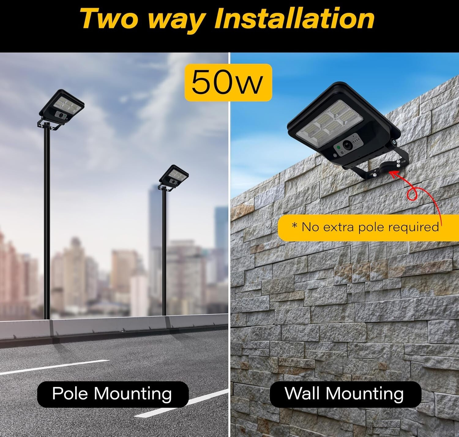 Image of LUPPRA Outdoor Solar Fence & Step Lights - Energy Saving, Warm White (Set of 4) Solar Light Set