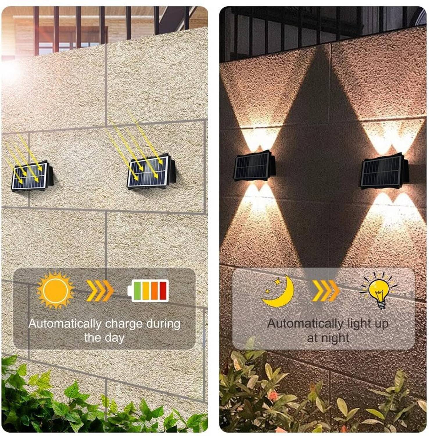 KH Solar Outdoor Wall Lights 4 LED - Image 5