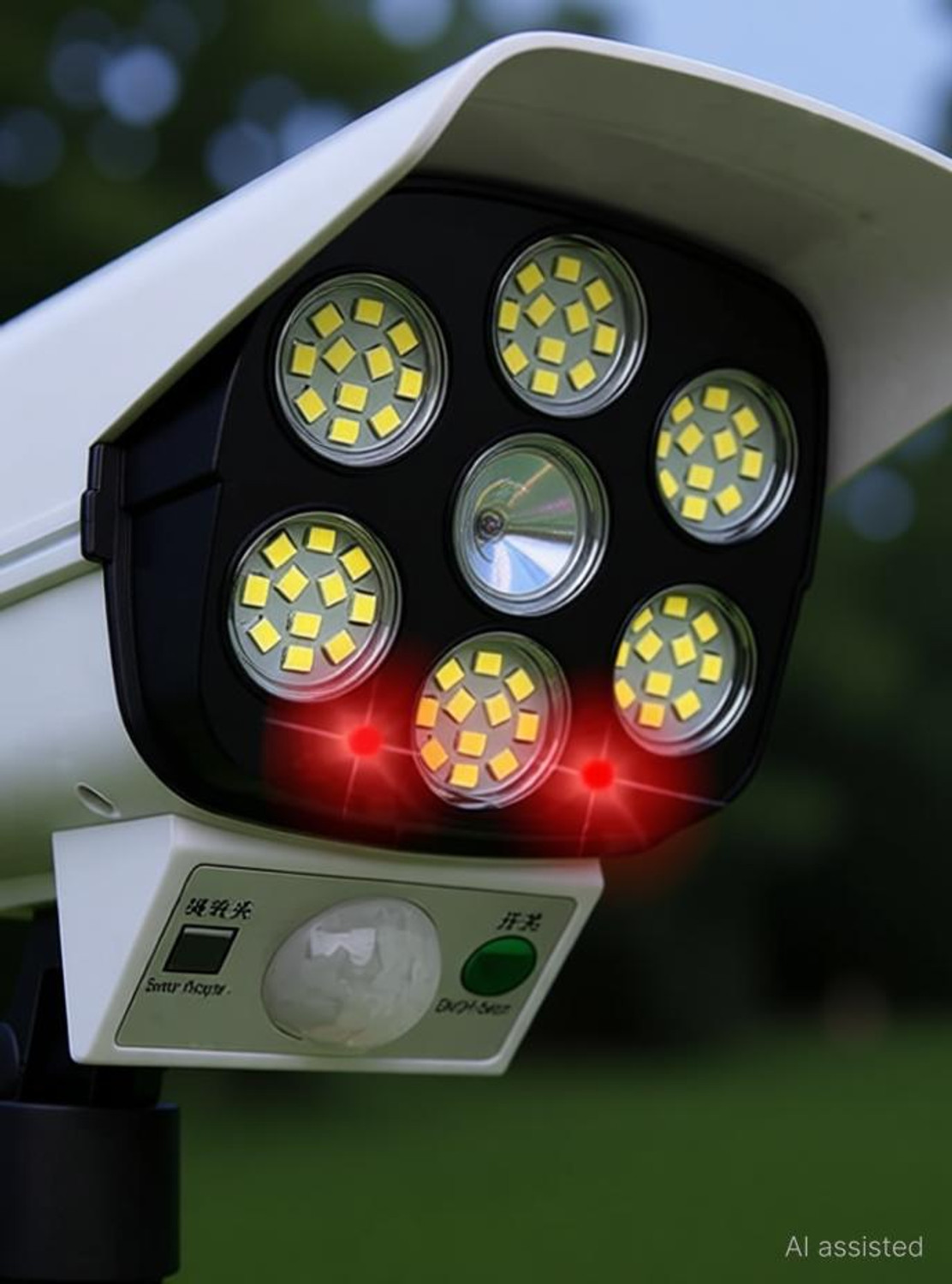 Image of TRINETRAHUB Solar Security Camera Light, Motion Sensor- 3 Modes,Waterproof Outdoor LED Light Solar Light Set