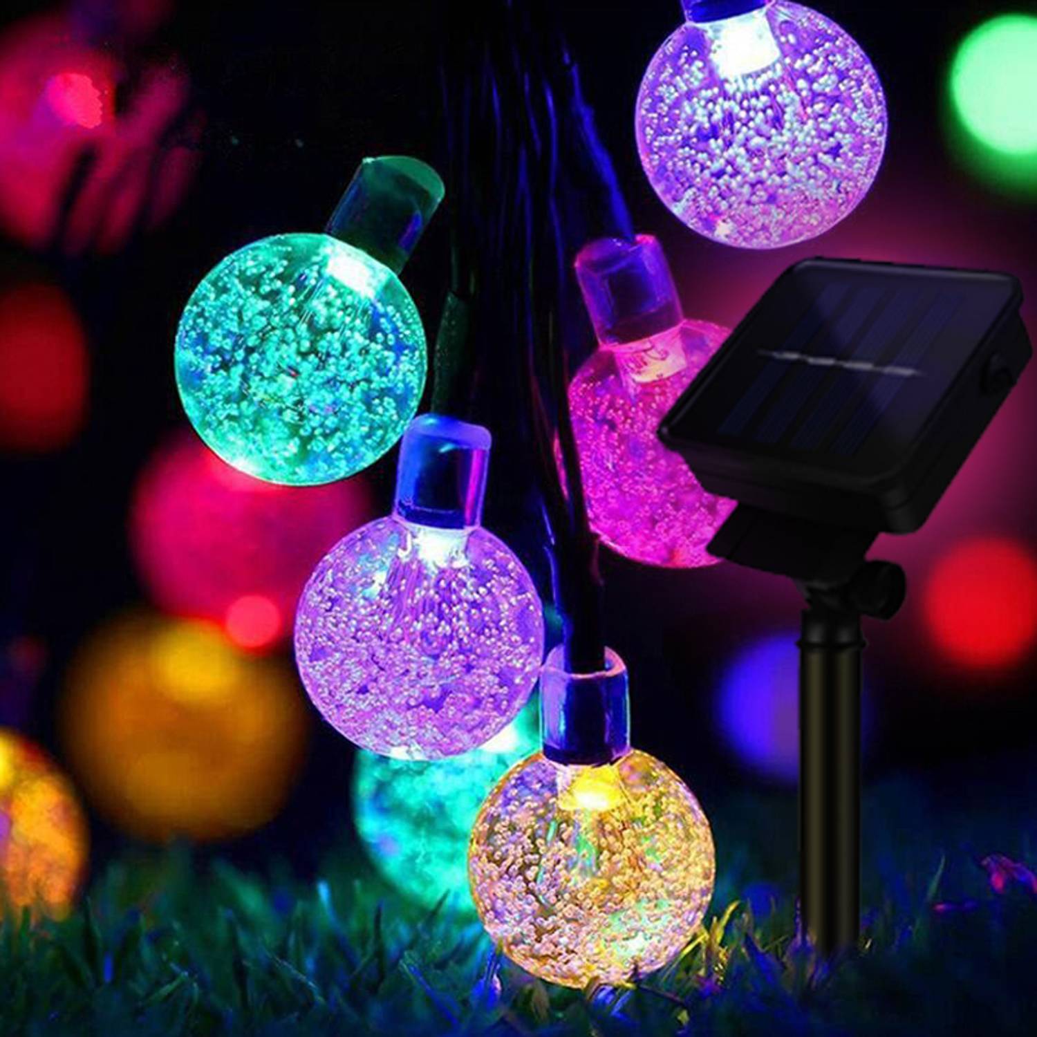 Epyz Solar String 30 LED Crystal Ball Garden Outdoor Fairy Decorative Light Solar Light Set