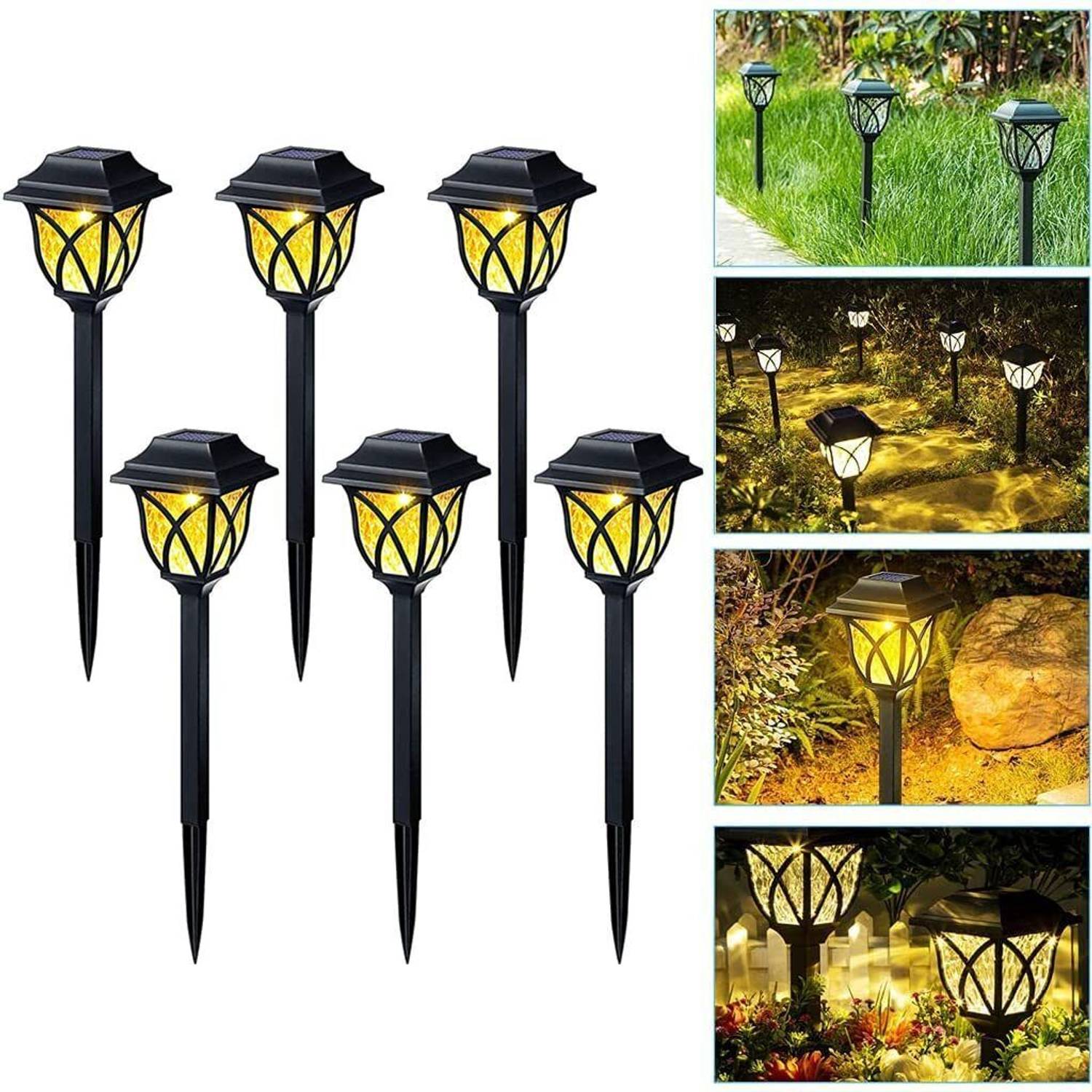 Flipkart SmartBuy Solar Pathway Lights Outdoor, Waterproof Outdoor Solar Lights Solar Light Set Rs. 787 - Flipkart
