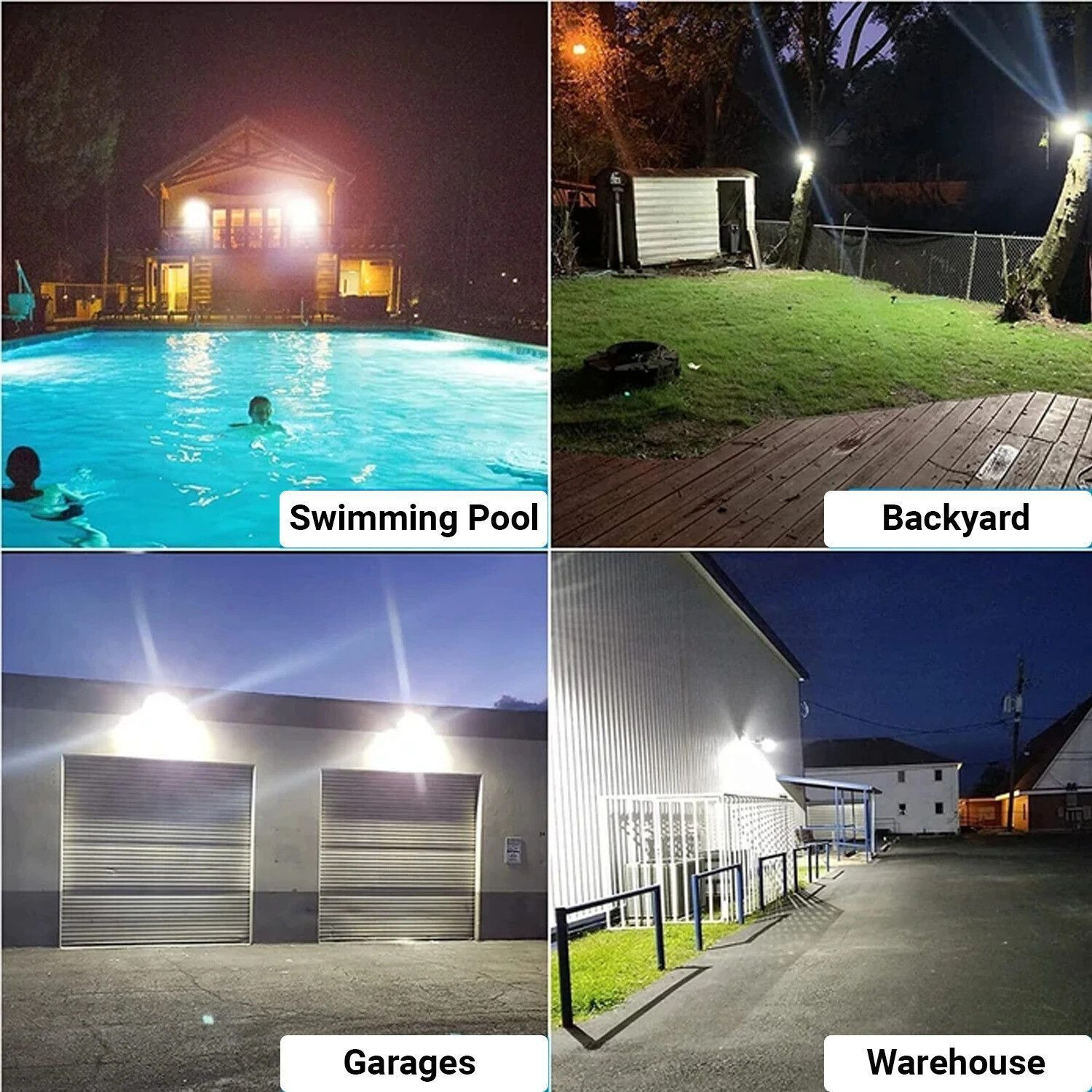 Image of Epyz 100W Solar Flood Light Outdoor Led Waterproof Lamp [ Cold White Light ,281LED ] Solar Light Set