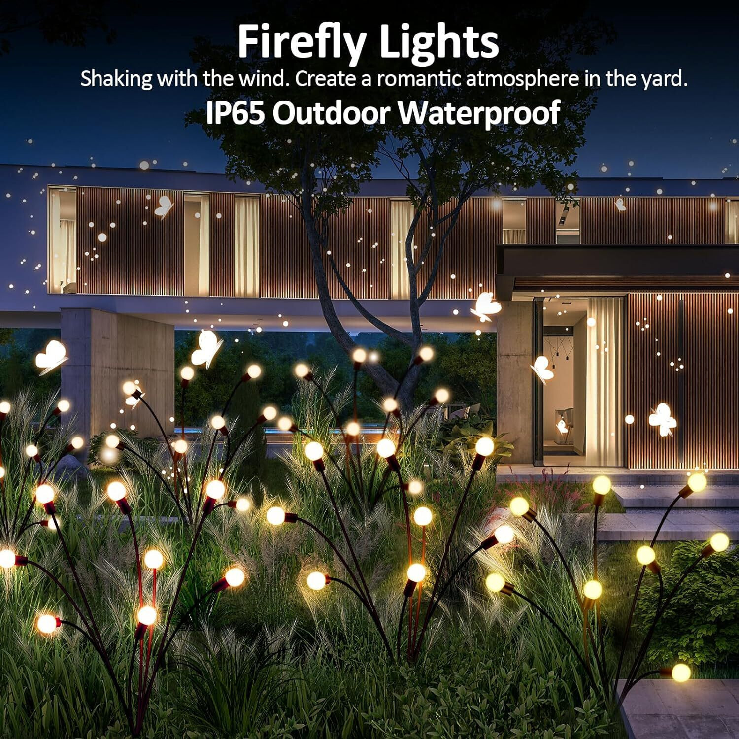 Image of kiyeqo Solar Garden Lights Lawn Lamp 8LED Lamp Beads RGB Light Gar Solar Light Set (Floor Mounted Pack of 1)