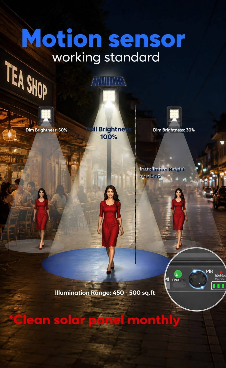Image of SUSAB 60w solar street light Solar Light Set