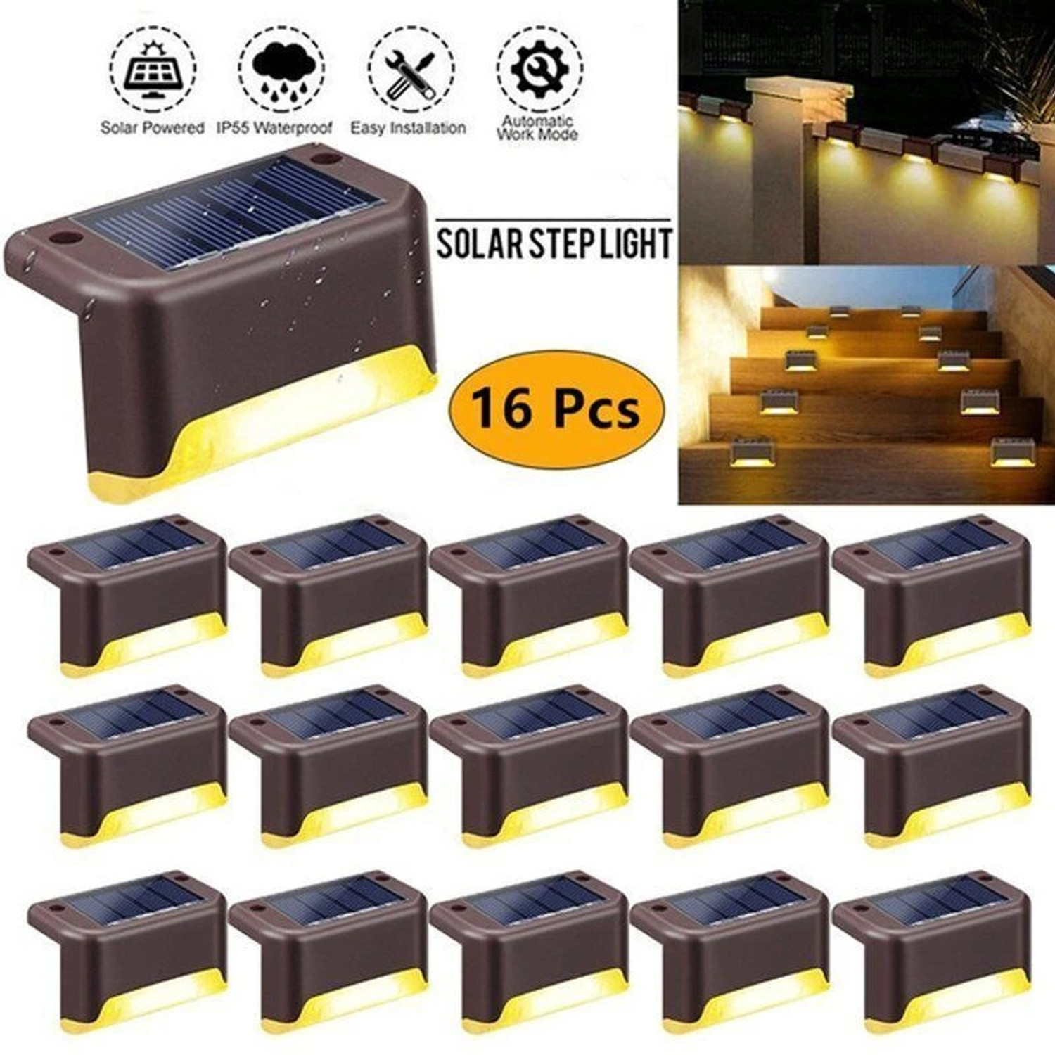 Image of Sparck Solar Light SL-501 (PACK OF 16 PCS) For Garden and Stairs Solar Light Set