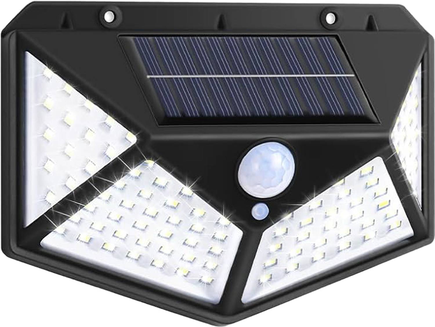 BRITSPEAR Waterproof Solar Light 100 LED Security Wall Solar Powered & 3 Modes Solar Light Set