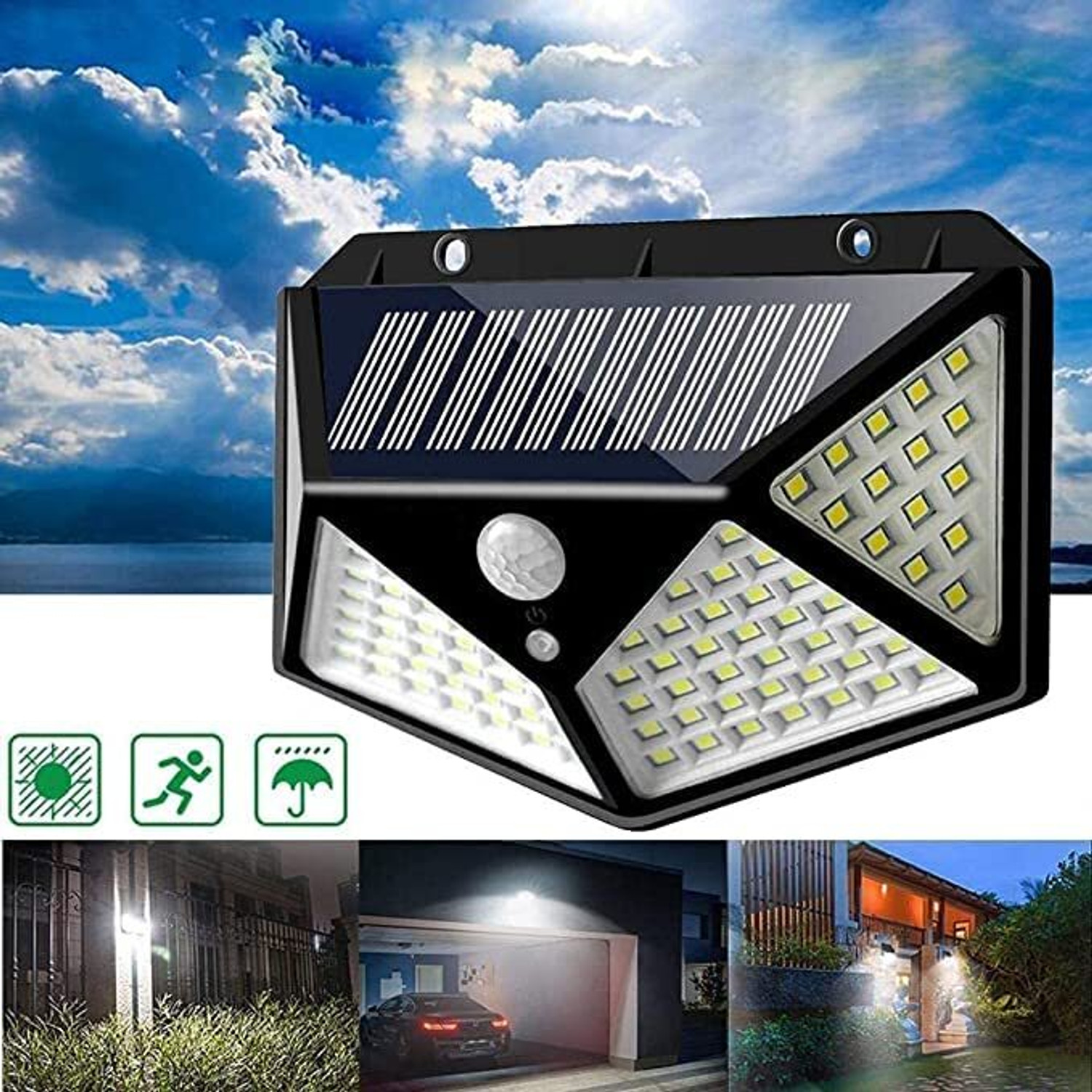 Image of brothars Solar Lights with Motion Sensor Wireless Waterproof Night Spotlight for Outdoor Solar Light Set