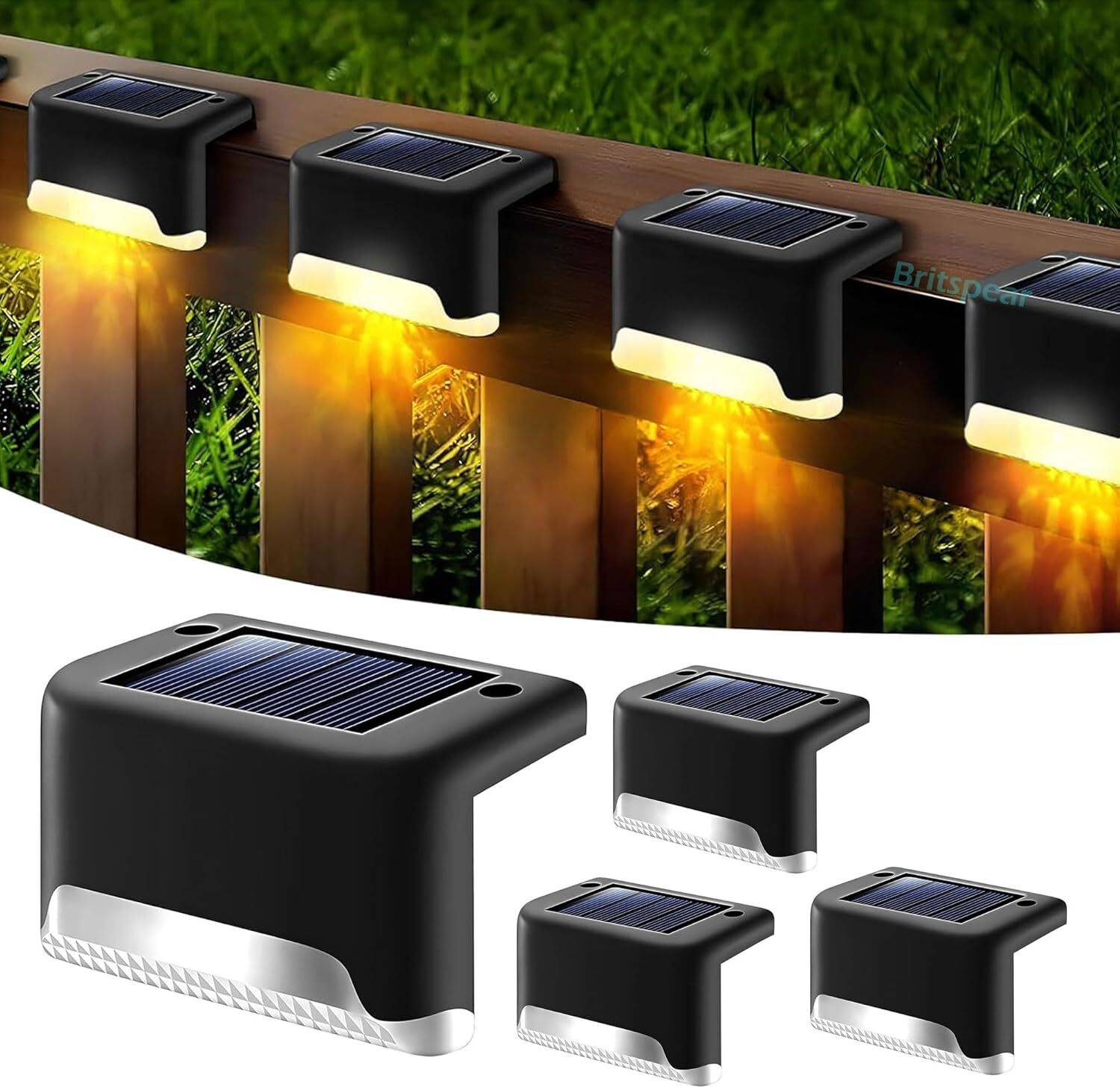 BRITSPEAR Waterproof Solar Light For Outdoor Garden Home Farmhouse Balcony Decoration LED Solar Light Set
