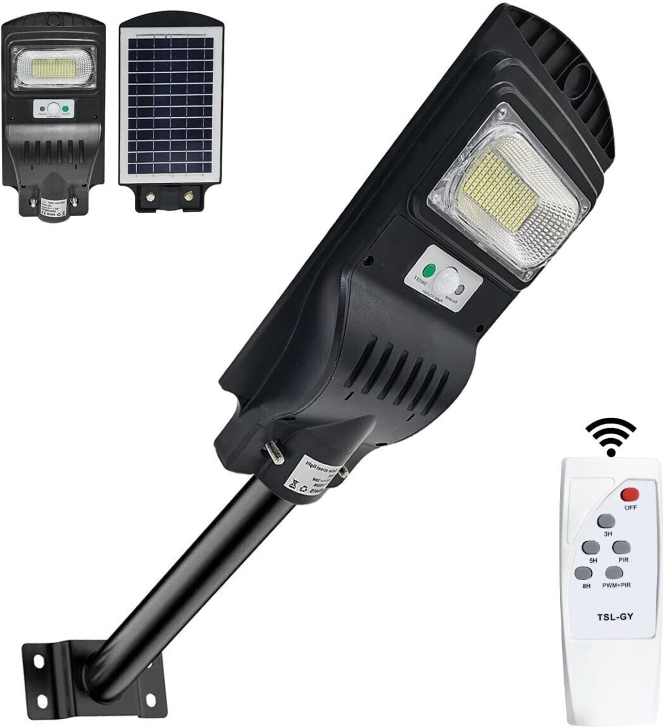 Image of SSUCA Solar Street Light 30W Motion Sensor Wall Home Garden Waterproof, Without Pole Solar Light Set