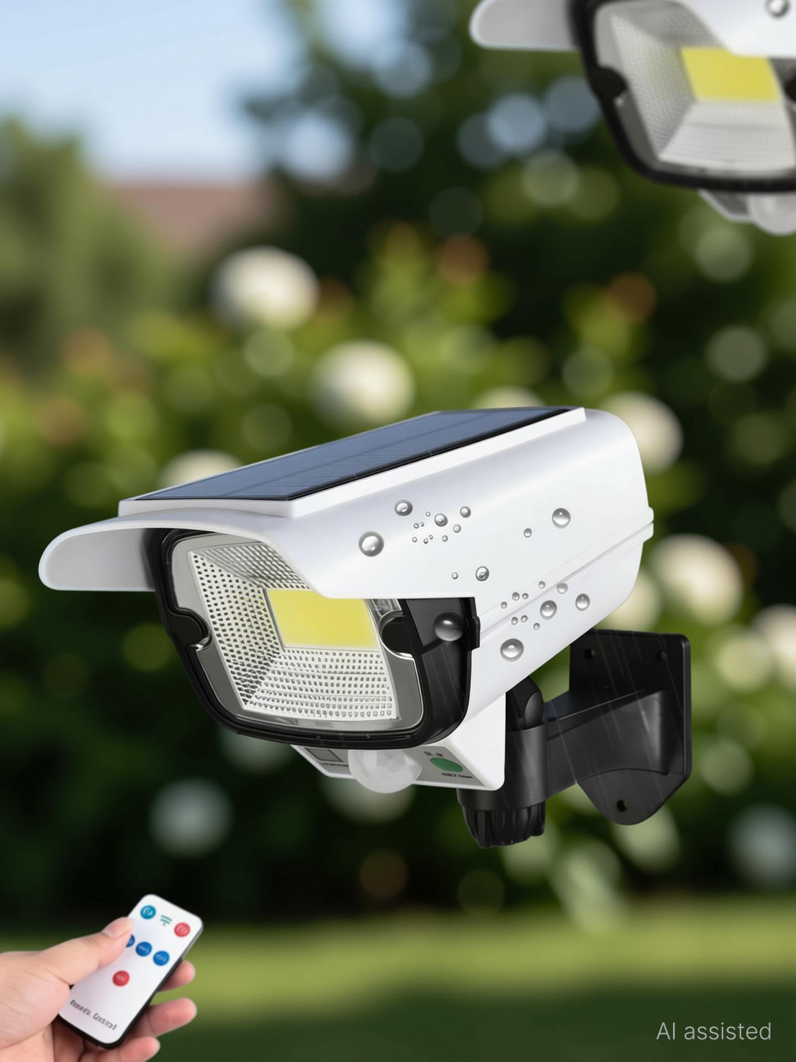Image of QXORE Motion Sensor Lamp Security Motion Sensor Solar Light For Home,Garden Solar Light Set