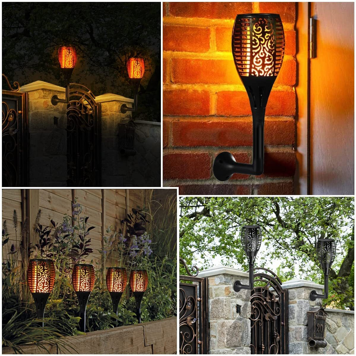 Image of Epyz Solar Light Outdoor 96LED Flickering Flame Decorative Lamp Waterproof for Garden Solar Light Set