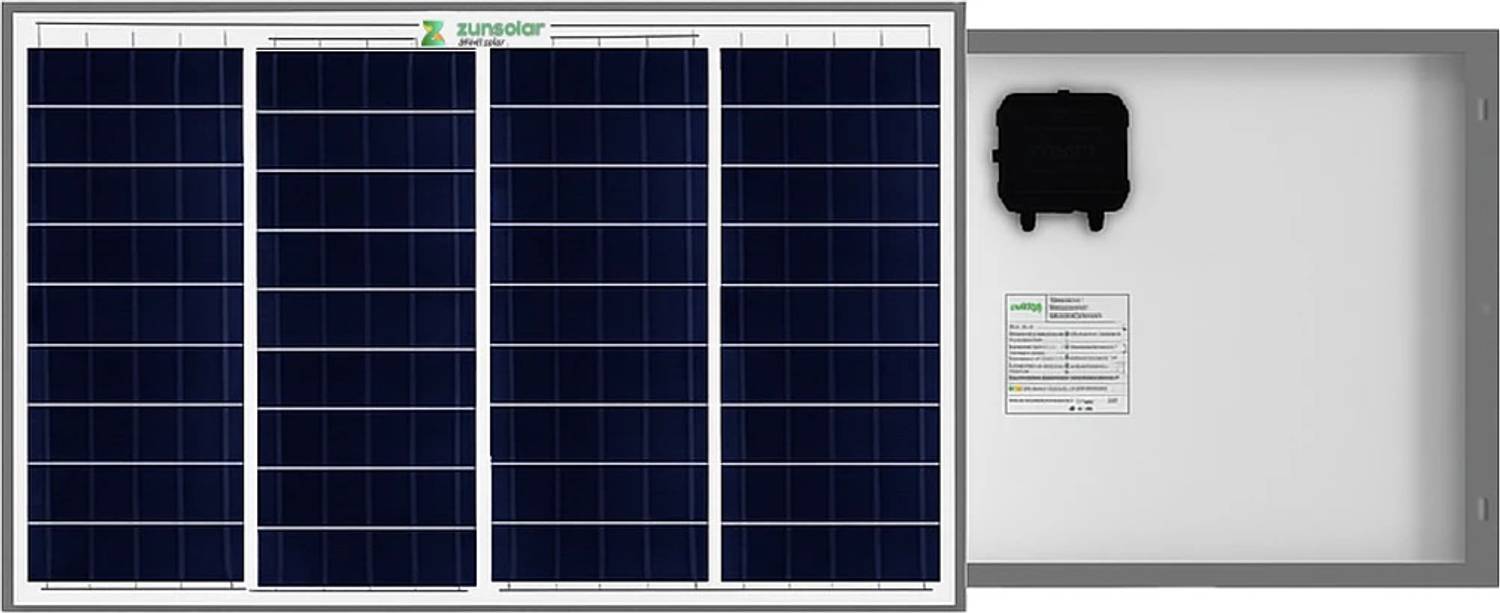ZunSolar 50 Watt 12 Volt Mono PERC Solar Panel