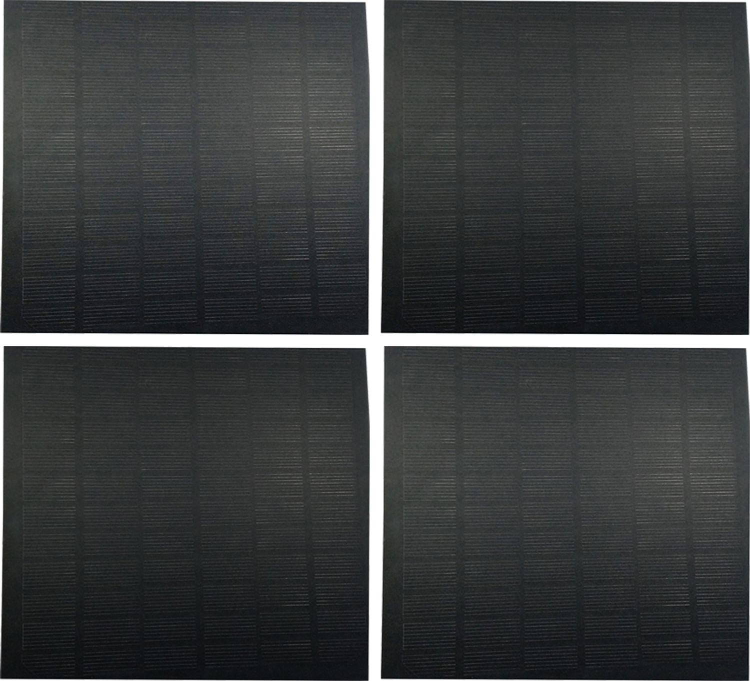 Image of MELODY's 12V Silicon Solar Panel PV Module 4.5 Watt High-Efficiency Set of 4 Panels. Solar Panel (Pack of 4)