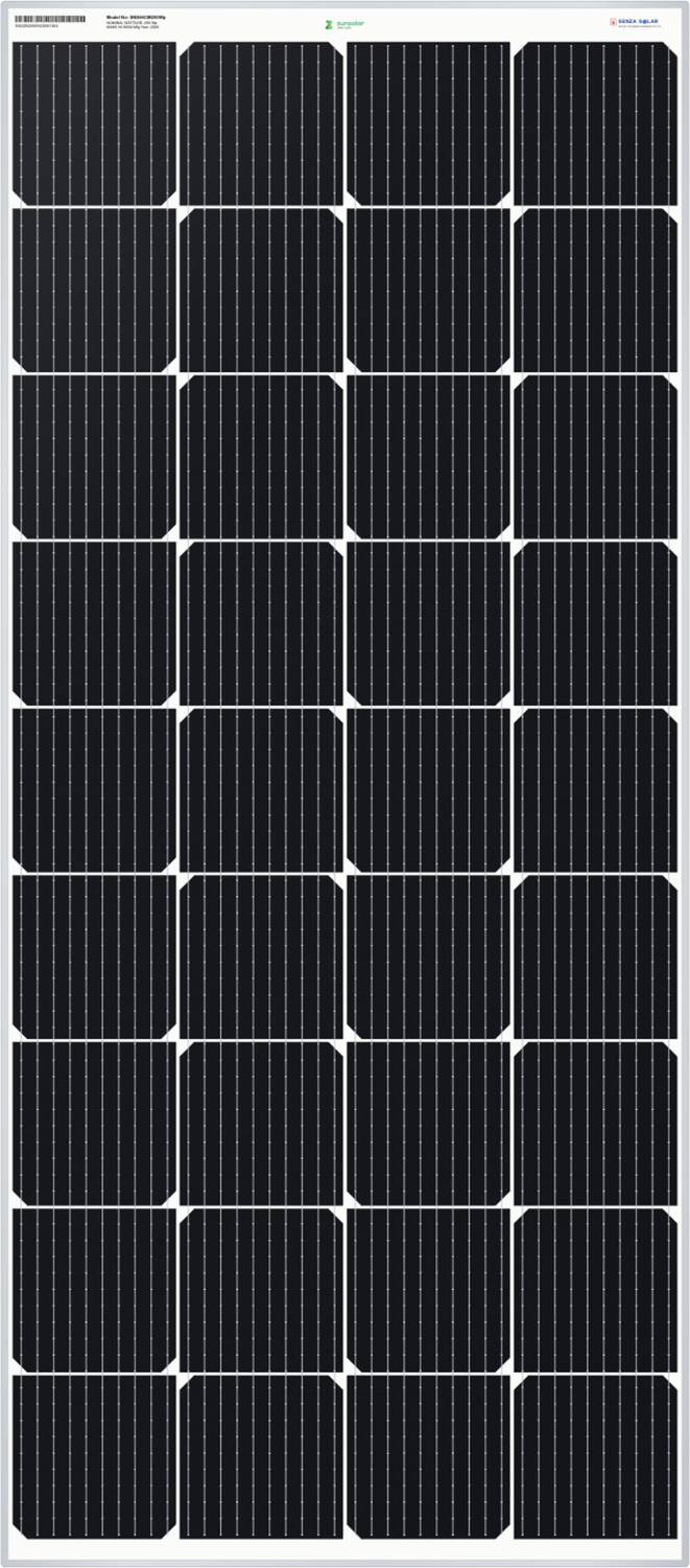 ZunSolar 200W 12V Mono PERC Solar Panel Pack of 1 - Image 1