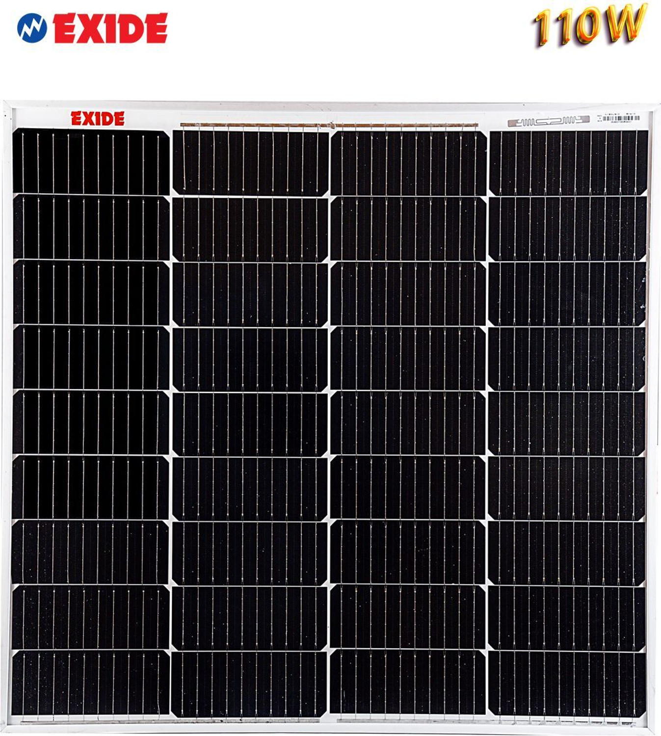Image of EXIDE 12V 110 WATTS MONO Solar Panel