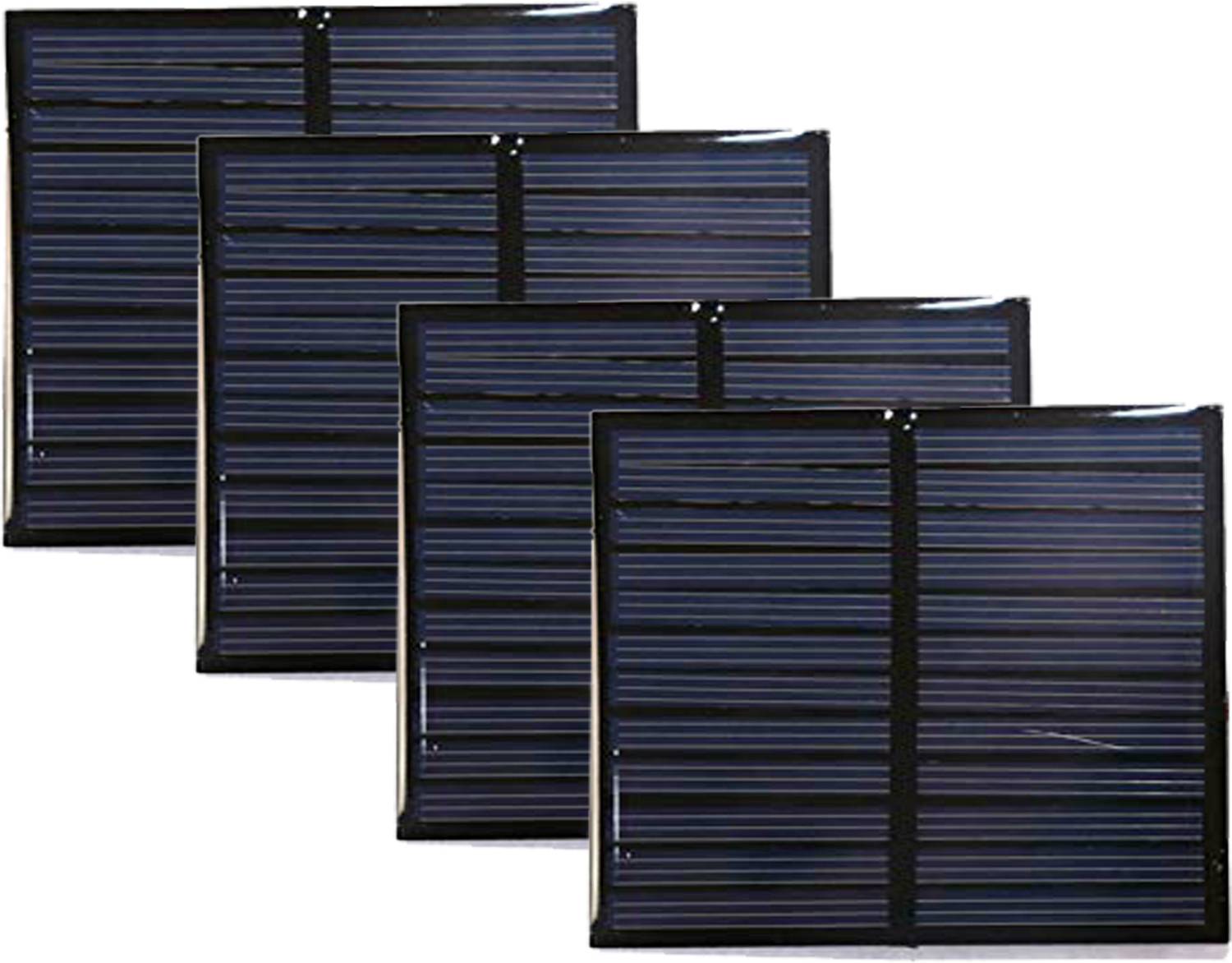ambert 6Volt 1Watt Mini Solar Panel 70x70MM 75mA For Project Work 4 Pcs Solar Panel