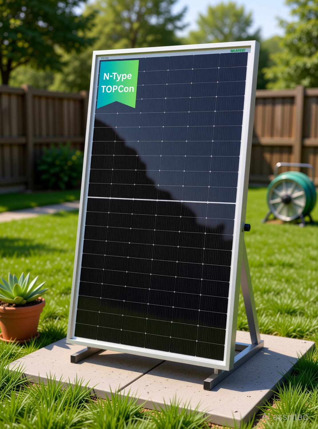 Image of WAAREE 700 WATT, N‑Type Framed Dual Glass Bifacial Solar Module - High-Efficiency Solar Panel