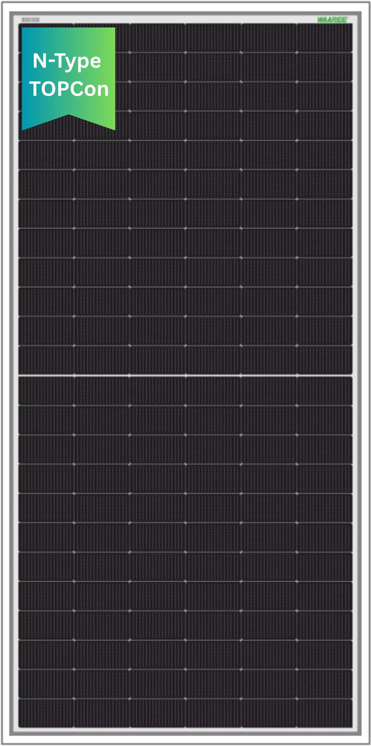 Image of WAAREE 700 WATT, N‑Type Framed Dual Glass Bifacial Solar Module - High-Efficiency Solar Panel