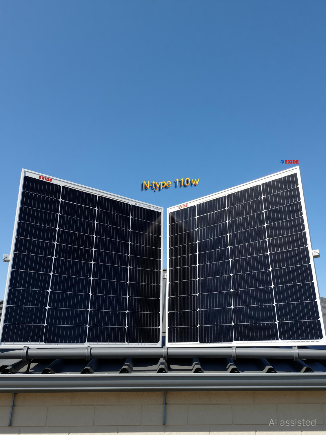 Image of EXIDE 12V 110 WATTS MONO Solar Panel