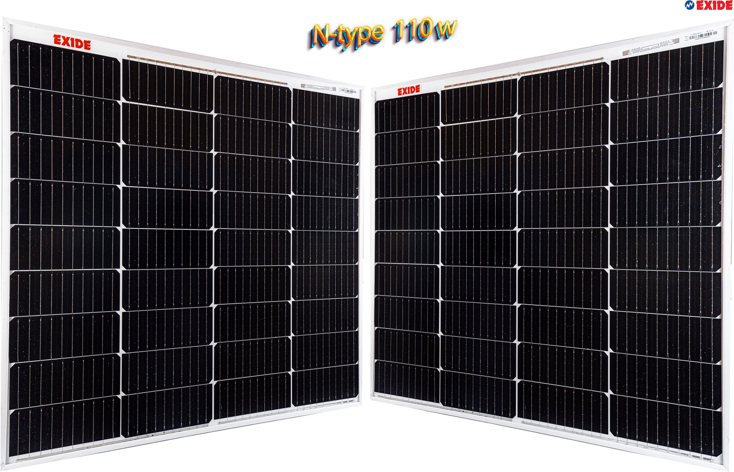 Image of EXIDE 12V 110 WATTS MONO Solar Panel