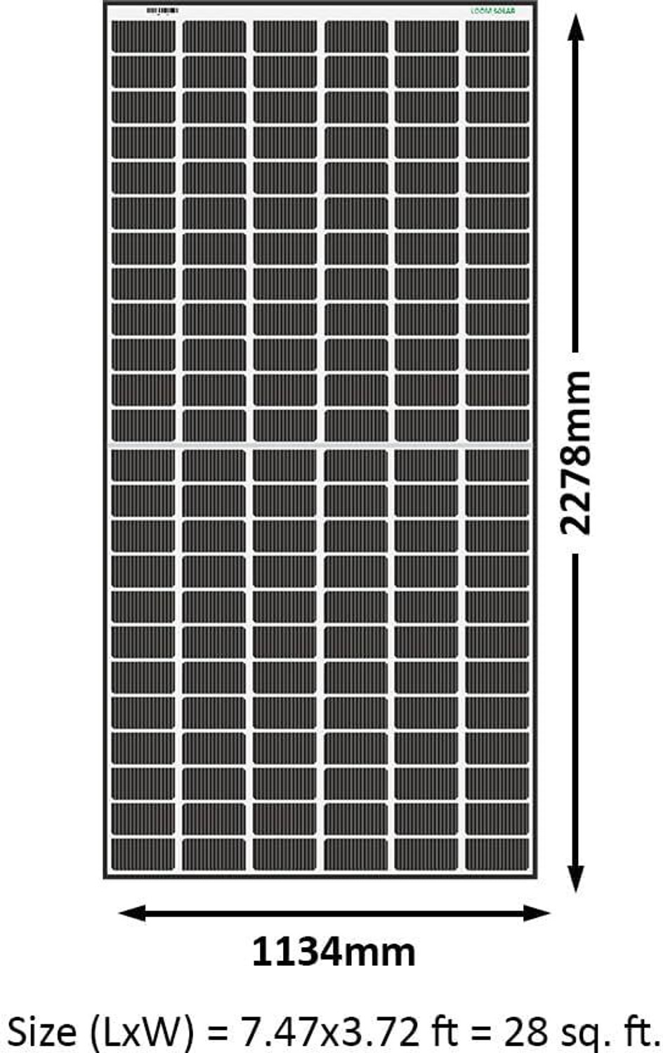 Image of LOOM SOLAR 570W Each Topcon Solar Panel