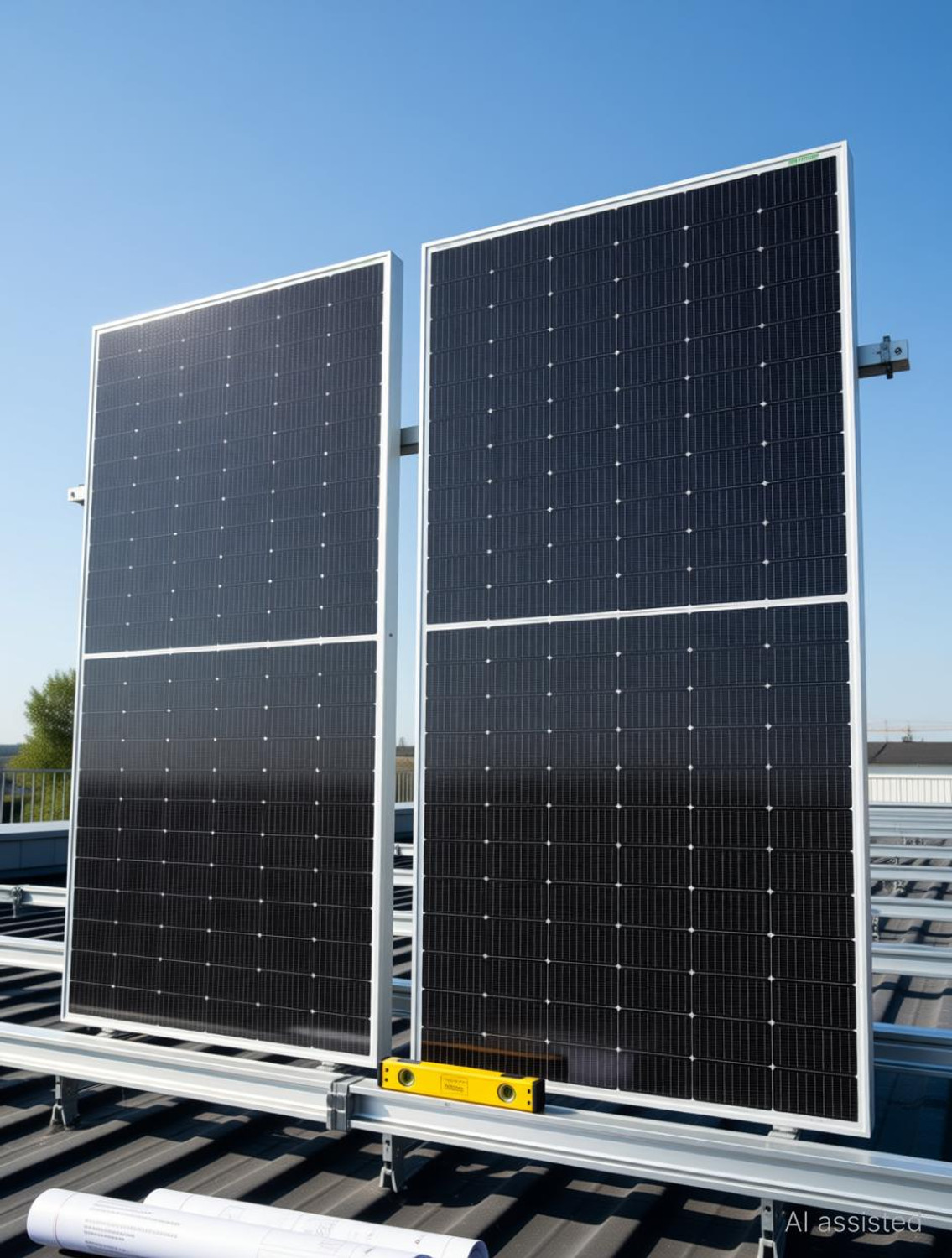Image of WAAREE 545 Watt Each Halfcut Mono Perc Bifacial Solar Panel