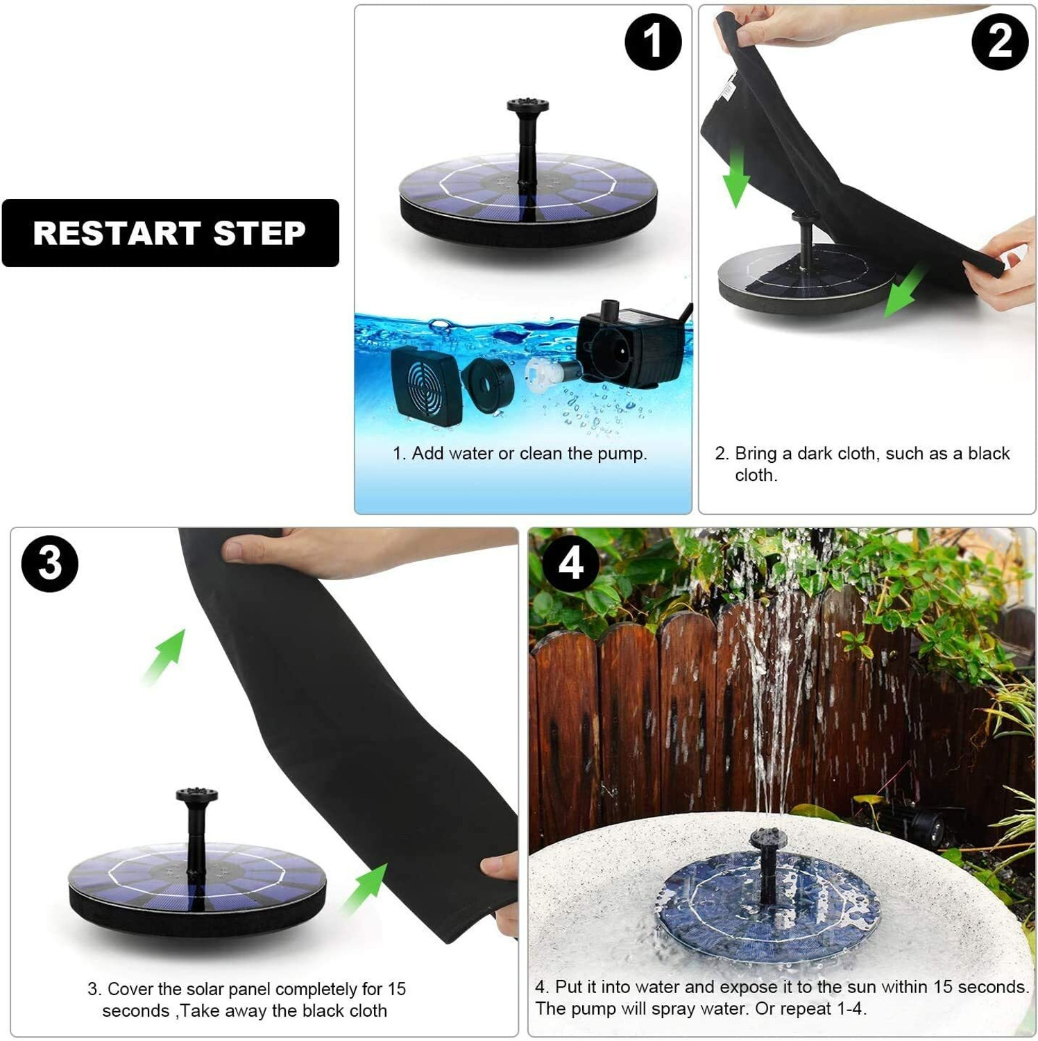 Image of SUPVOX 3.8 cm X 16.8 cm X 3 cm Water Fountain