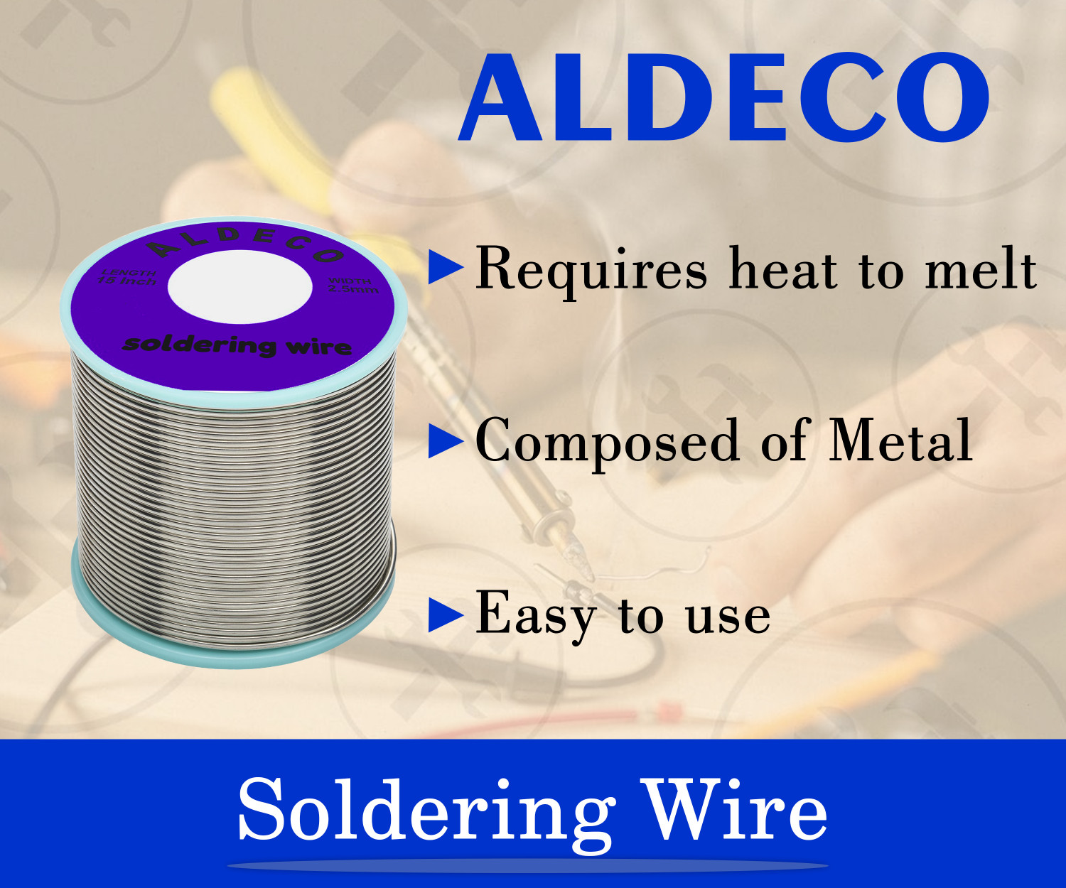 Image of Aldeco Efficient 11in1 Soldering Iron Combo with 25in1 Screw Driver & Helping Items 25 W Simple