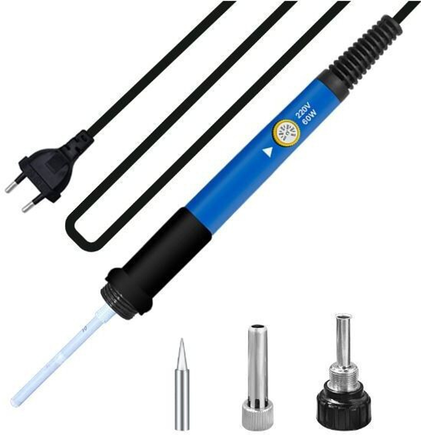 Image of keertan kalp 60W Electric Soldering Solder Iron Kit Temperature Welding Tool With 5 Pcs Bit 60 W Temperature Controlled